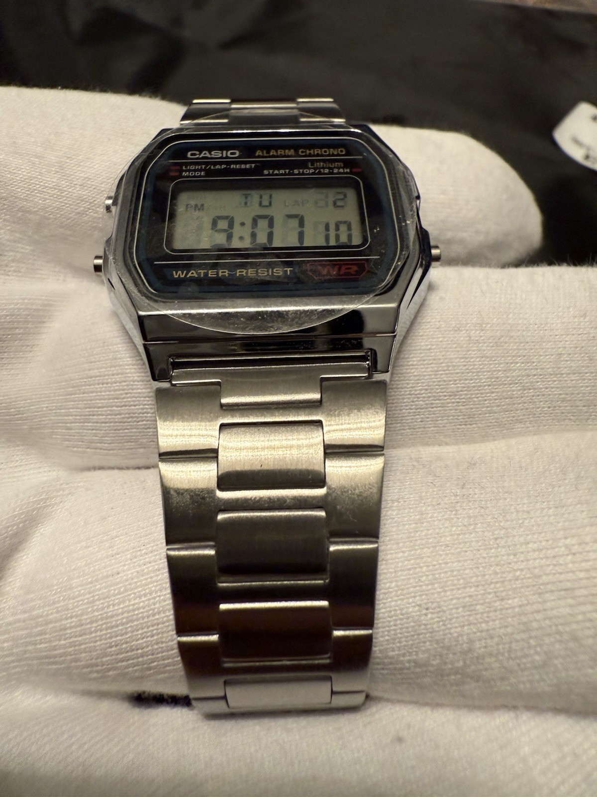 🤩 Casio Mens Digital Silver Tone Stainless Steel Expansion Watch A168wa-1jcp