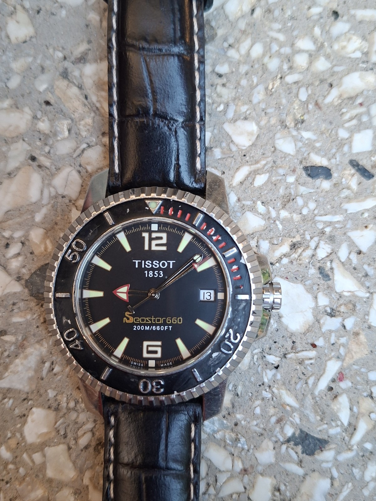 Tissot Seastar 660 200M Swiss Quartz Diver Watch Sapphire Crystal Ref A460/560