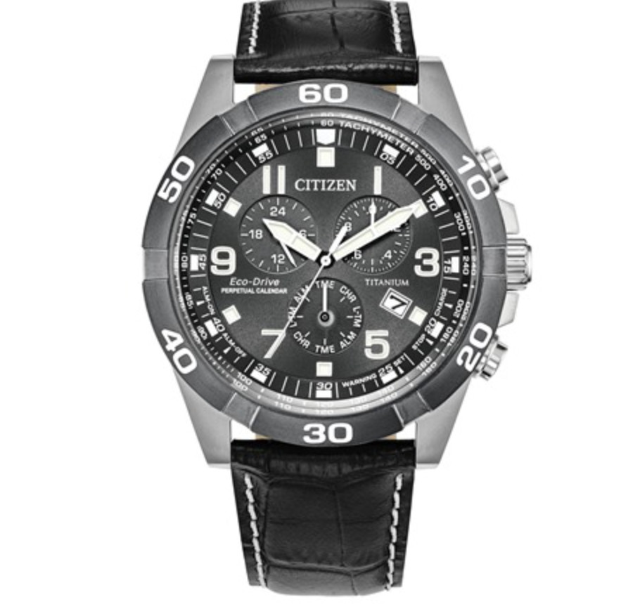 New Citizen BL5558-15H Eco-Drive Brycen Super Titanium Men’s Chronograph Watch