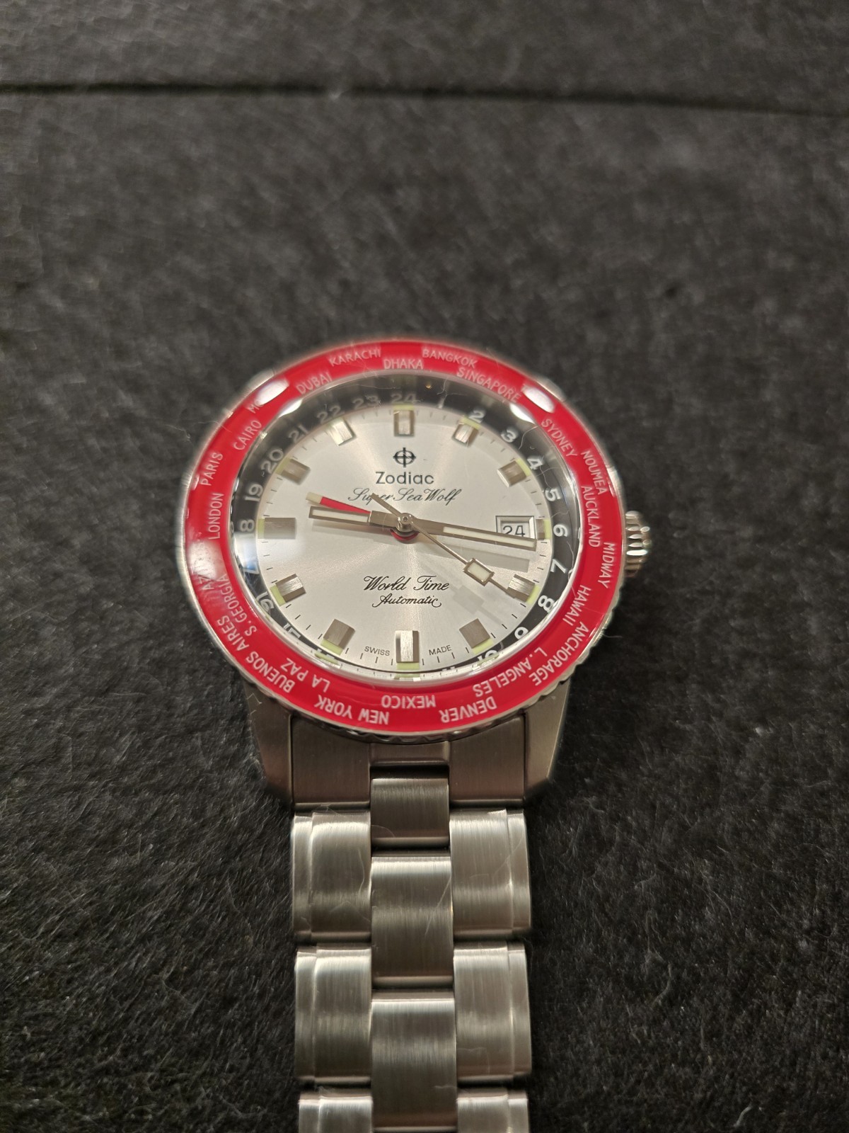 Zodiac Super Sea Wolf World Time GMT Automatic – Ref. ZO9410