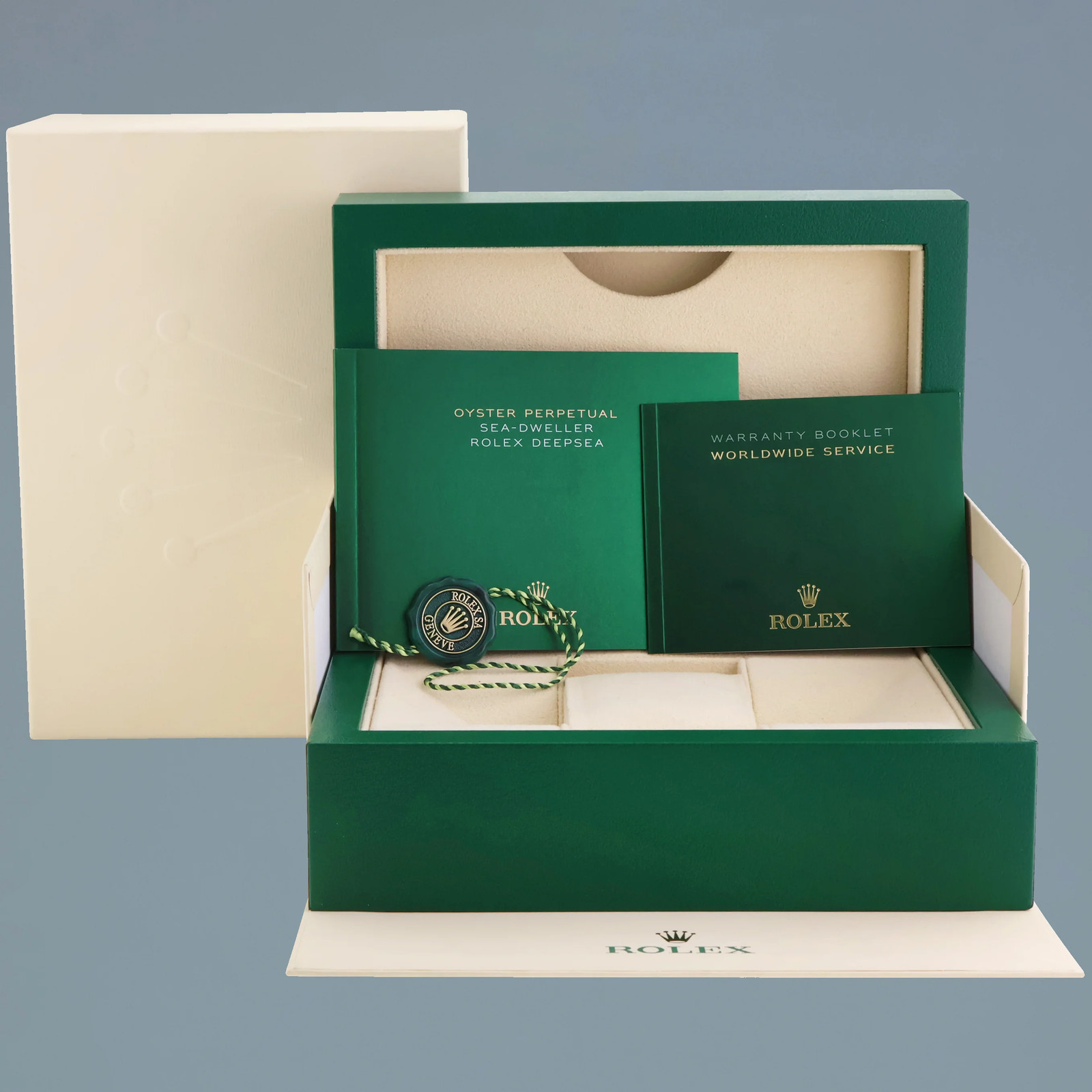 2016 MINT Rolex Sea-Dweller DEEPSEA 116660 Steel 44mm Black Ceramic Watch Box