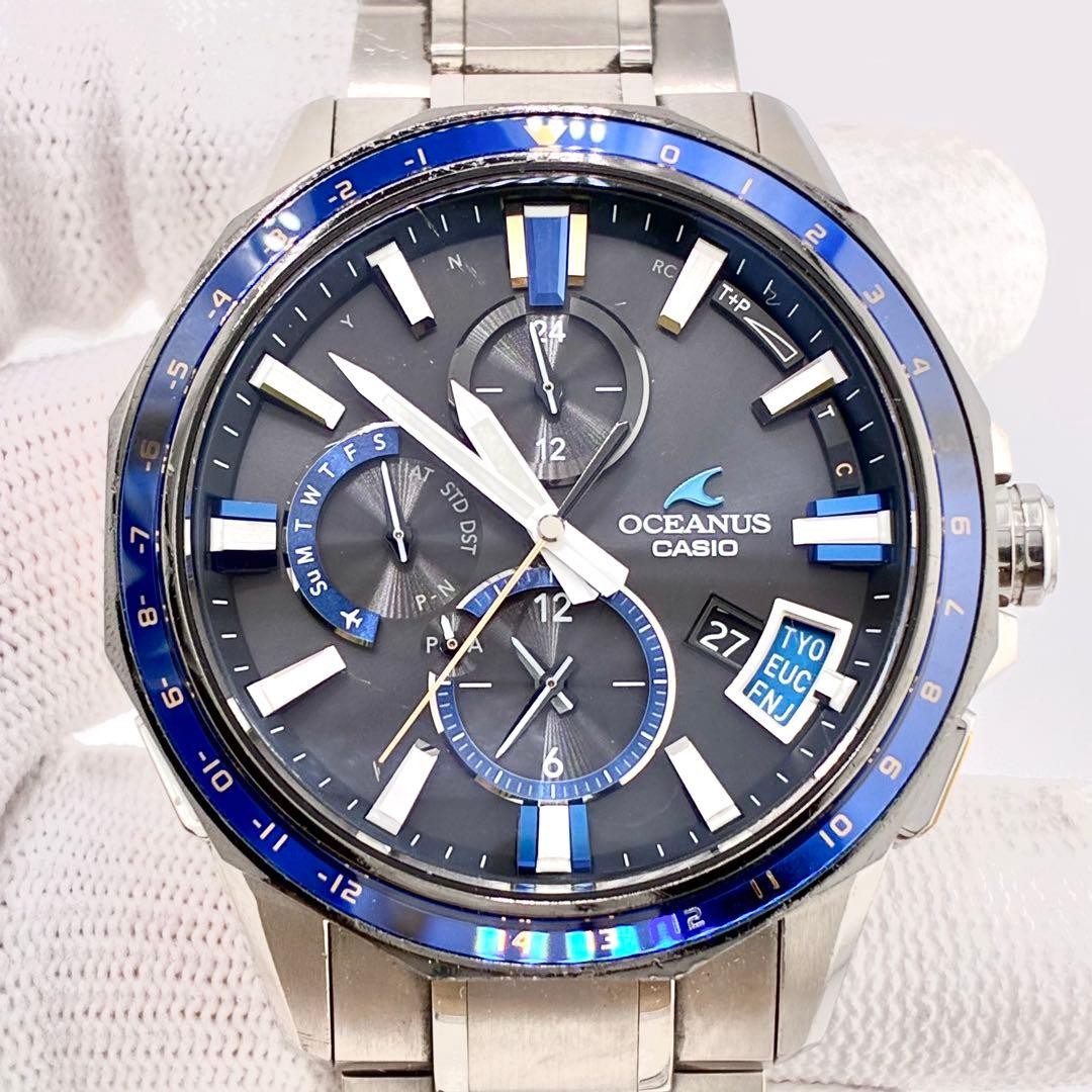 Casio Oceanus OCW-G2000 Solar Radio Chronograph Titanium good condition japan