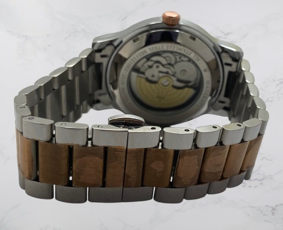 Refurbished Luxury Two-Tone Maserati Open-Heart Dial Automatic Men’s Wristwatch