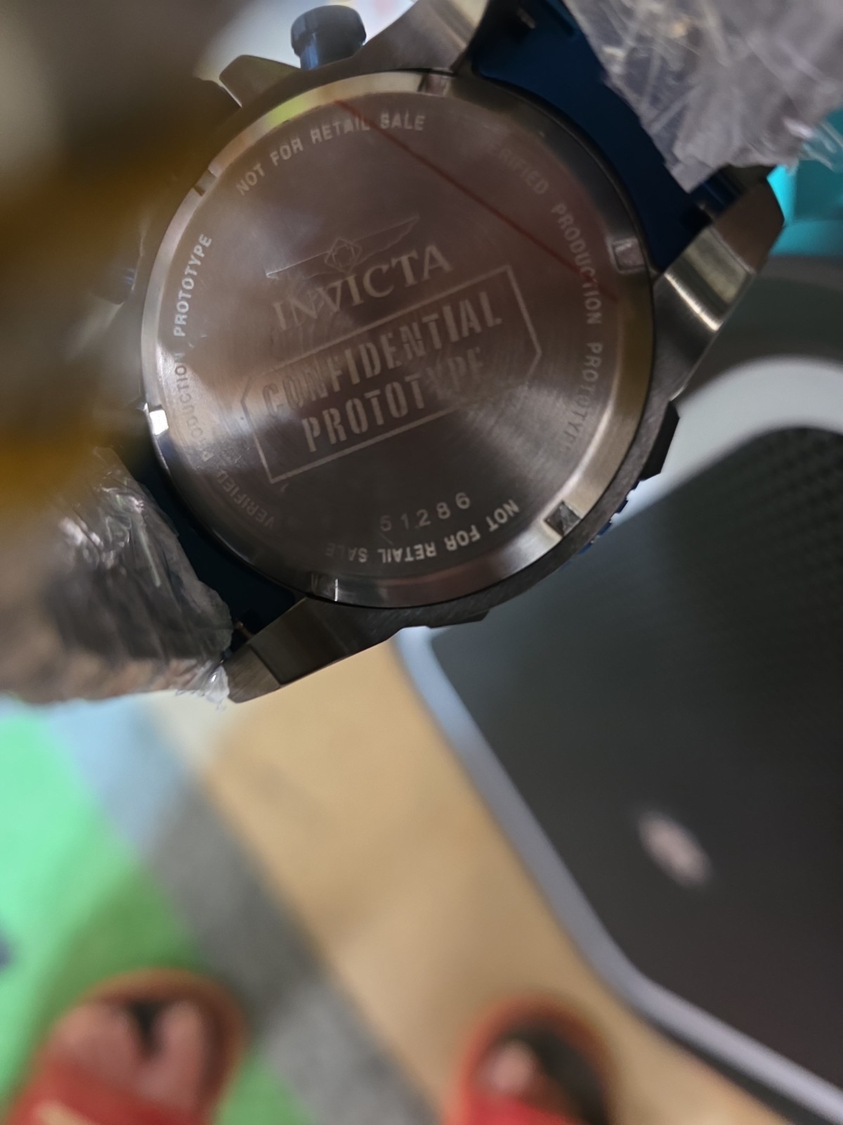 Invicta Reserve Prototype Jason Taylor Chronograph Watch W/case HOF auto Card