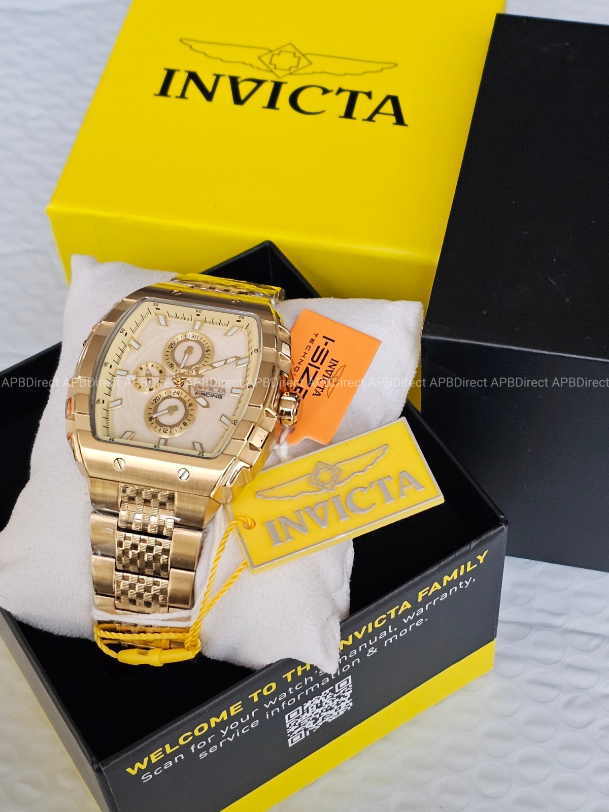 Invicta – S1 Rally – Gold Case & Bracelet Multifunction Quartz Mens Watch