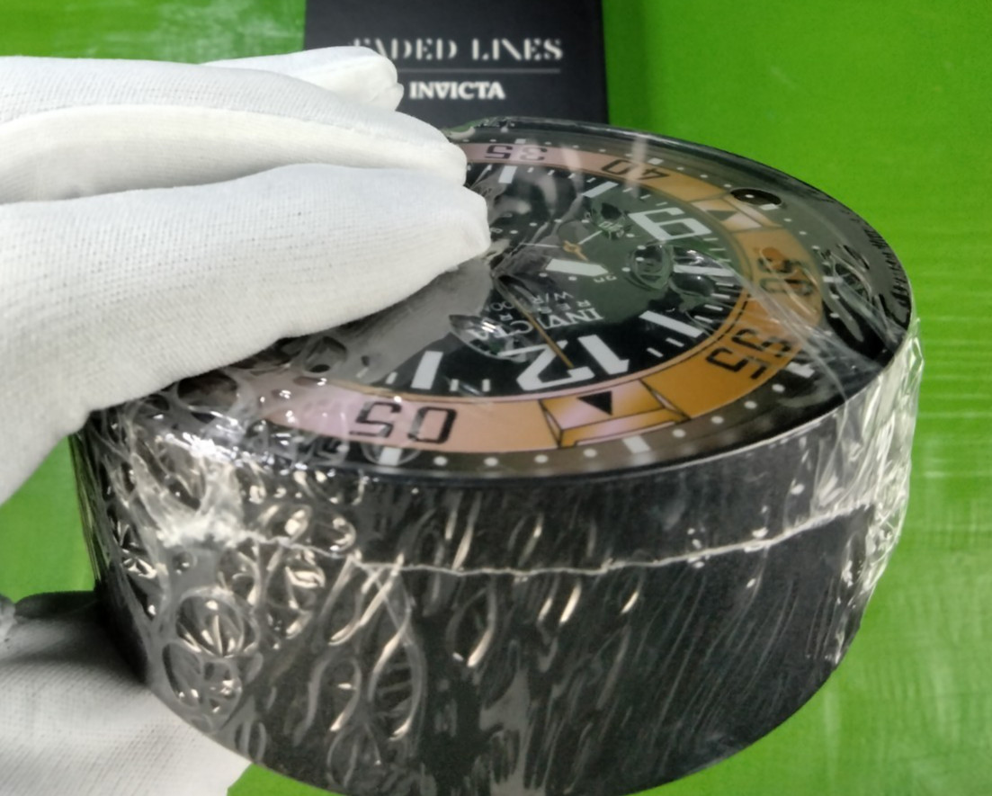Faded Lines Invicta 6 Pc Watch Reserve FL-CS-109 Dial Glass Coaster Set in Box