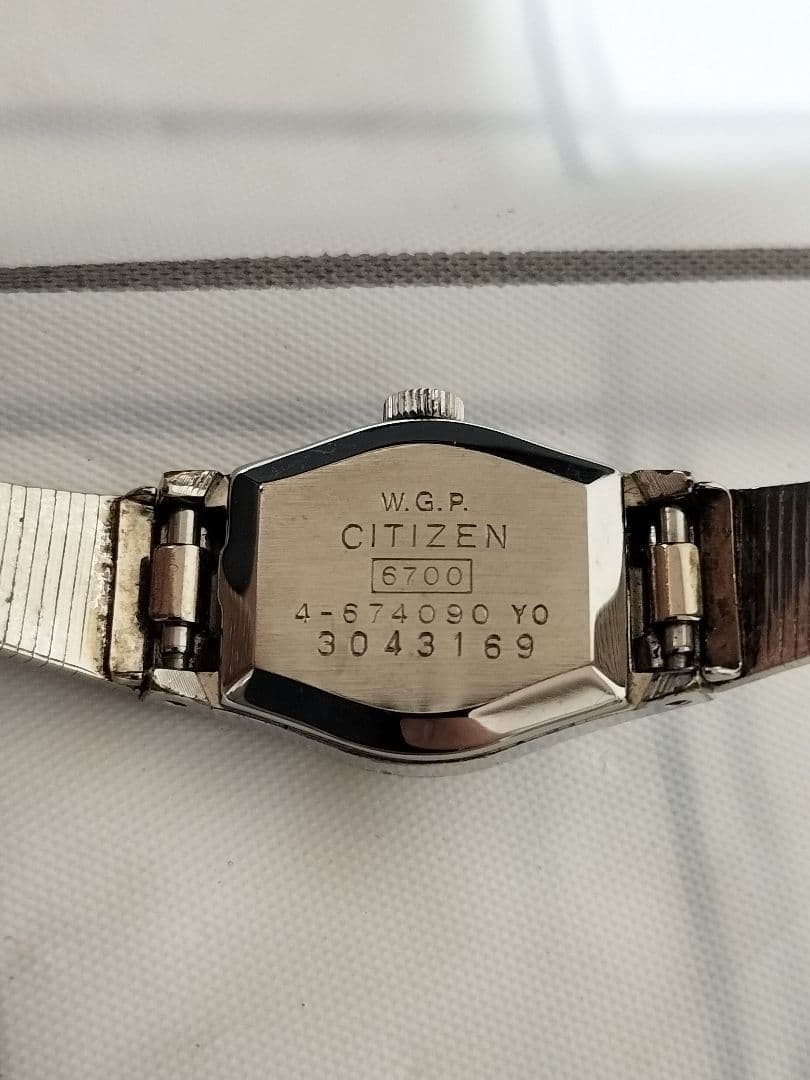 Antique CITIZEN manual winding watch, 23 jewels, WGP-6700, working condition.