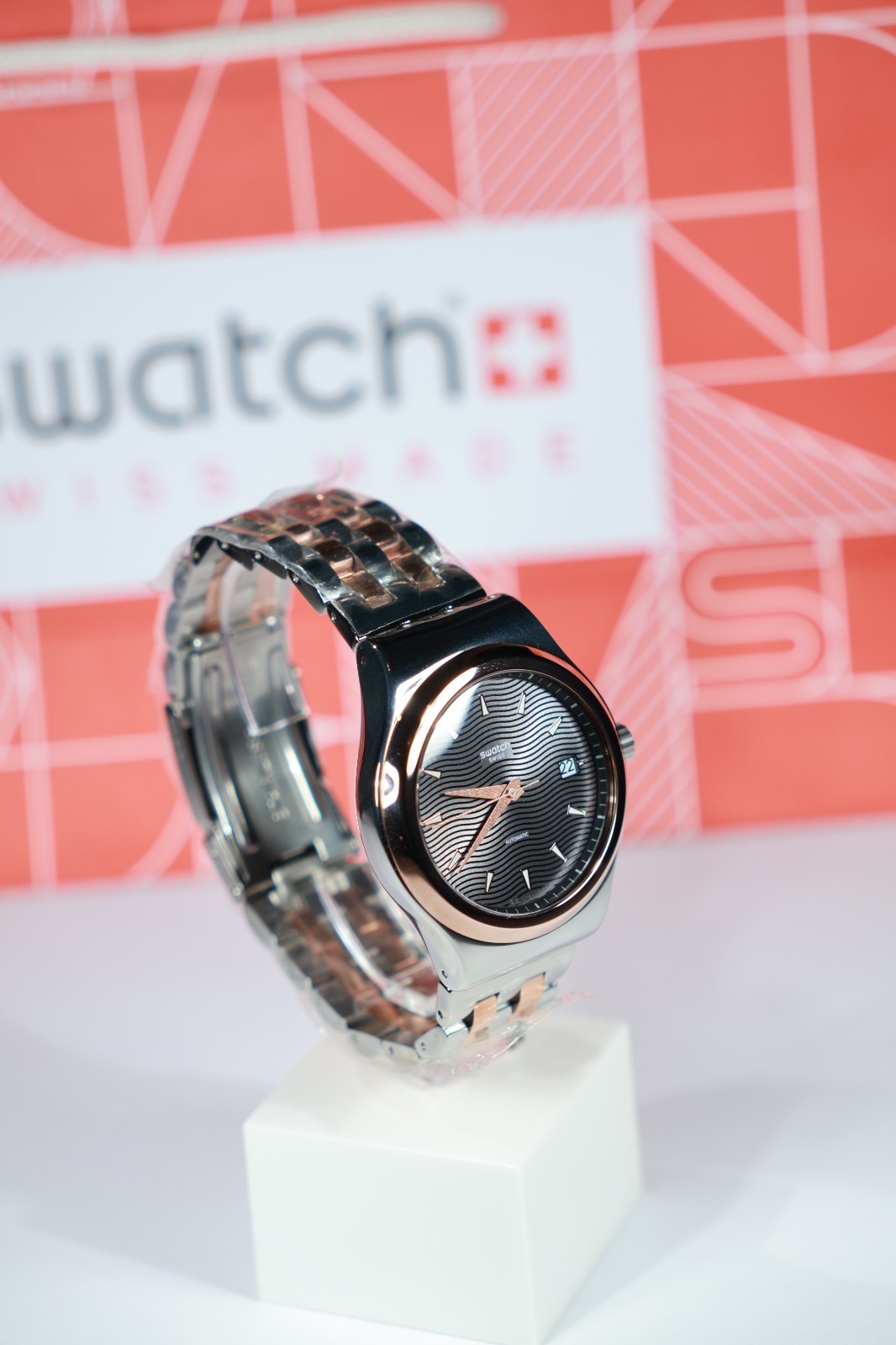 New Limited Swiss Made Automatic Sistem Tux 42MM YIS405G Stainless Gold CoLored
