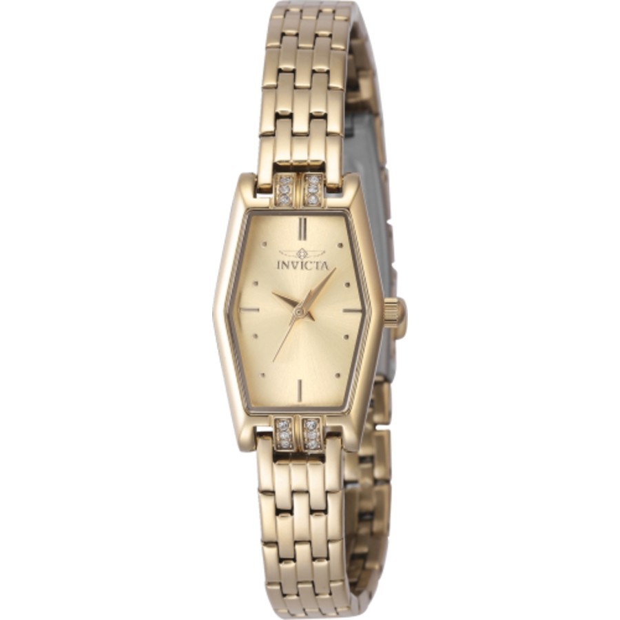 Invicta Angel Quartz Gold Dial Ladies Wrist Watch Model No. 48131