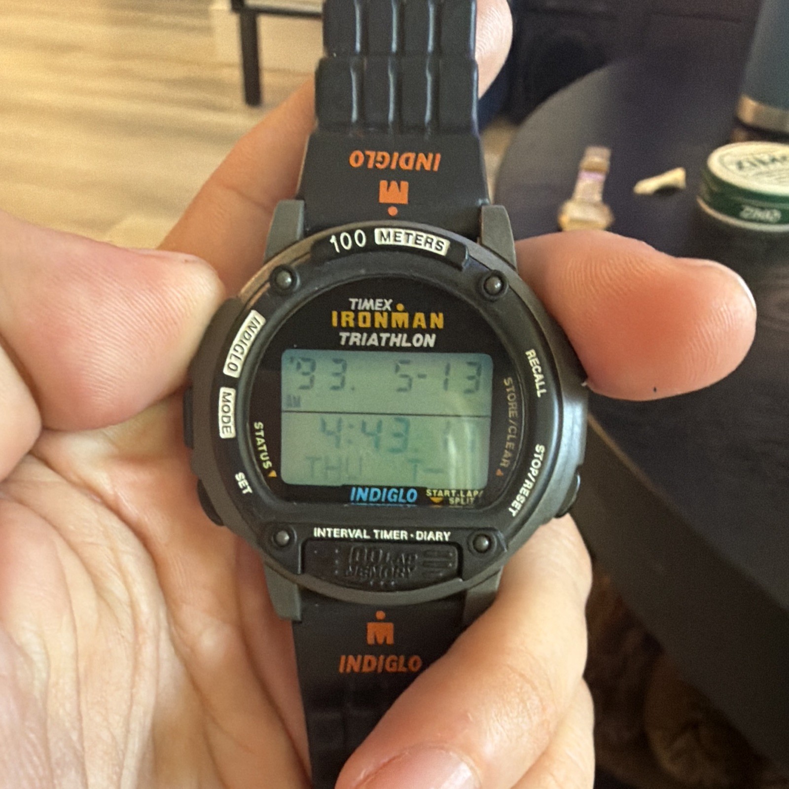 1990s Timex Ironman Triathlon (100-Lap Memory with “Interval Timer – Diary”)