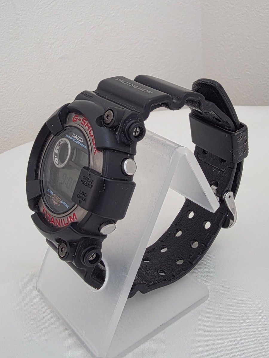 Good Condition CASIO G-Shock FROGMAN DW 8200 1A First Generation Titanium Frogma