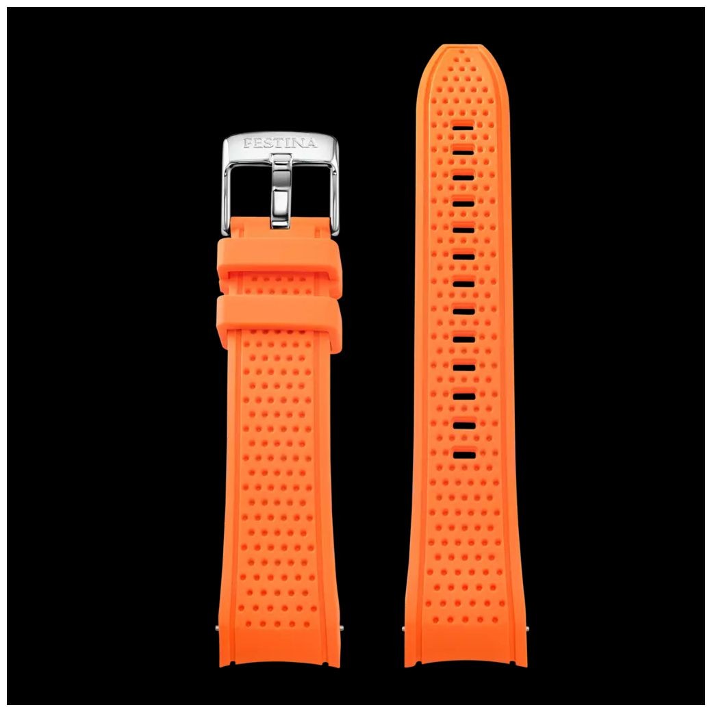 Festina Diver Professional Day/Date (46.3mm) Orange Dial / Stainless F20665/5