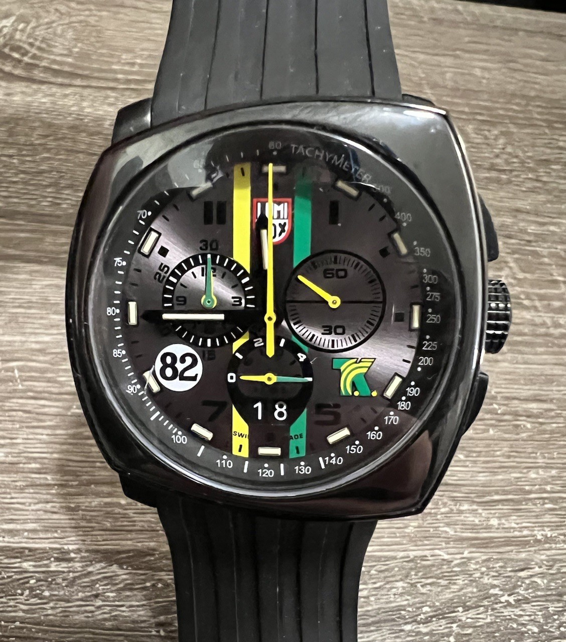 RARE Luminox Men’s Watch Tony Kanaan Limited Edition Black Grey Dial 186/999