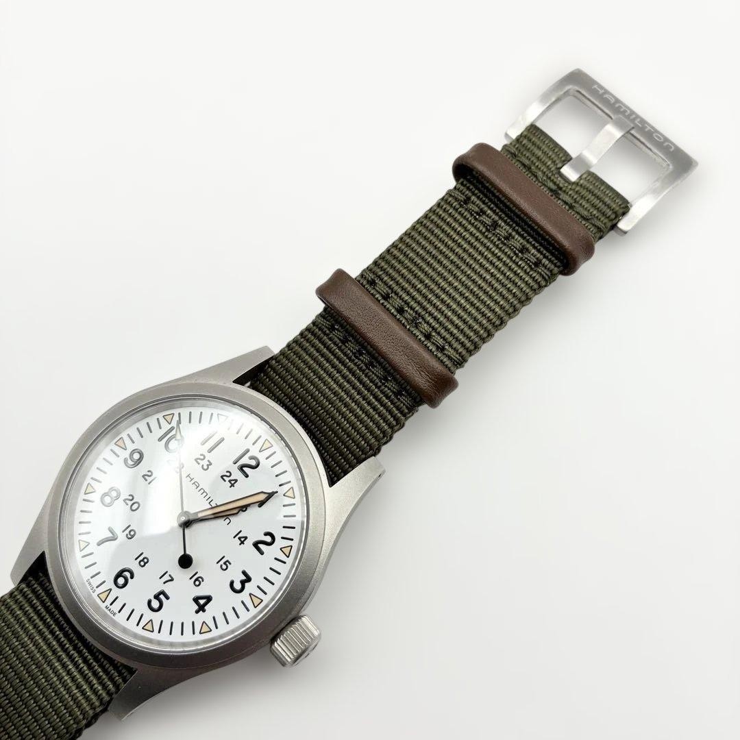Hamilton Khaki Field Mechanical H694390 Watch Stainless Steel 38mm NATO