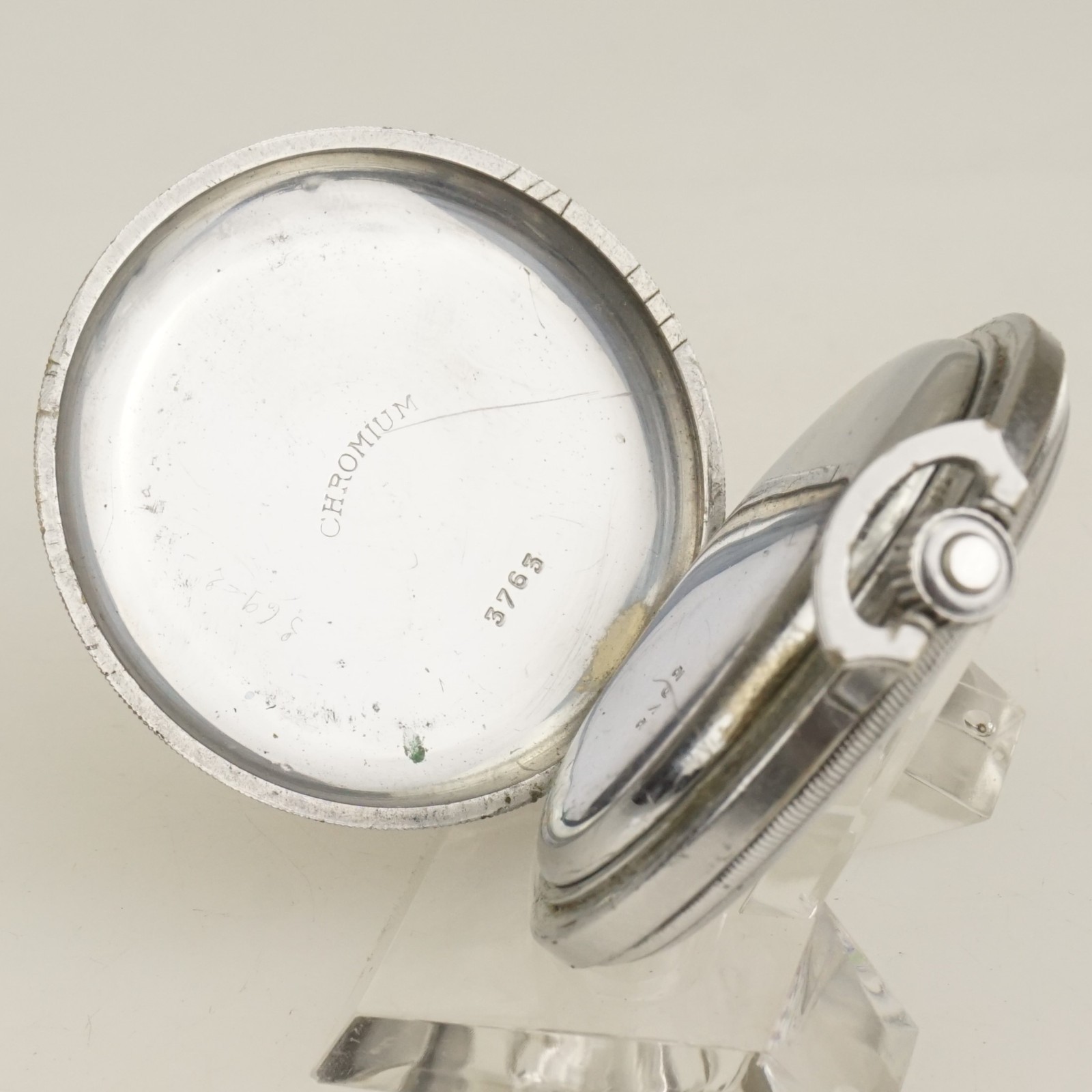 Rare! CHRONOGRAPH Pocket Watch Men’s no fusee duplex chronometer no repeater RAR