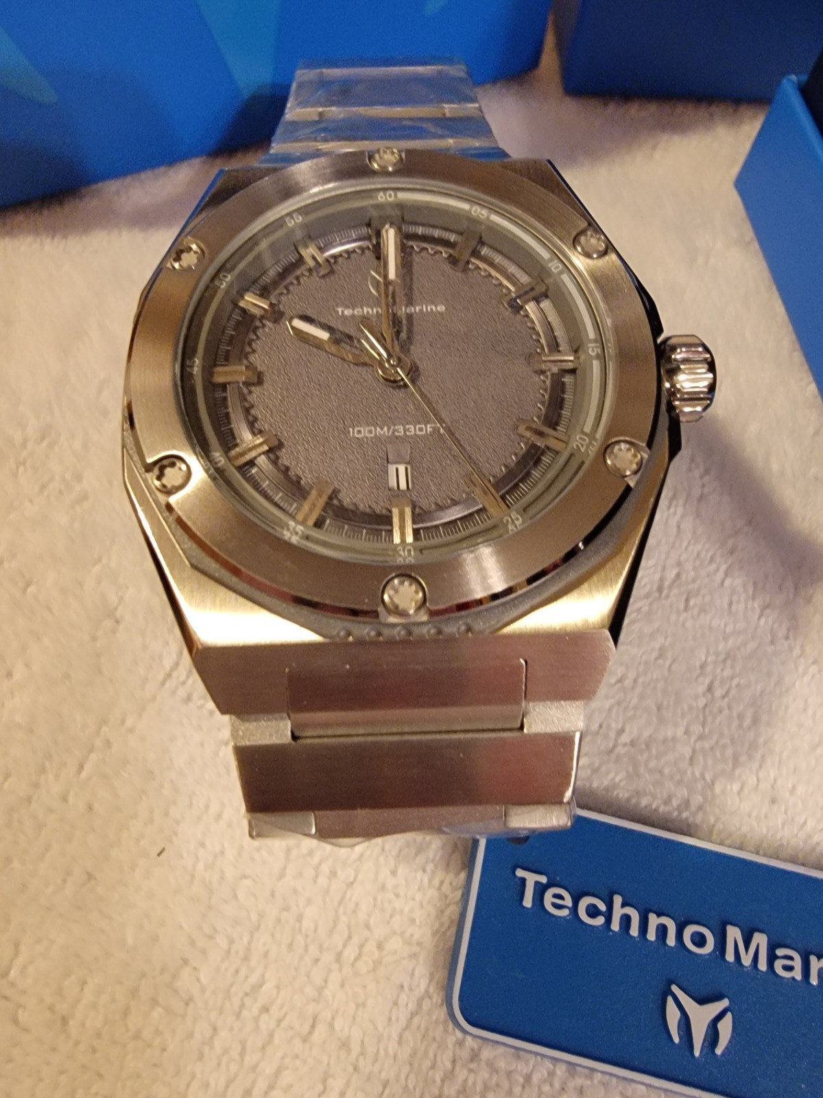 TechnoMarine Coral Legacy Men’s Watch – 45mm, Stainless Steel (TM-416074)
