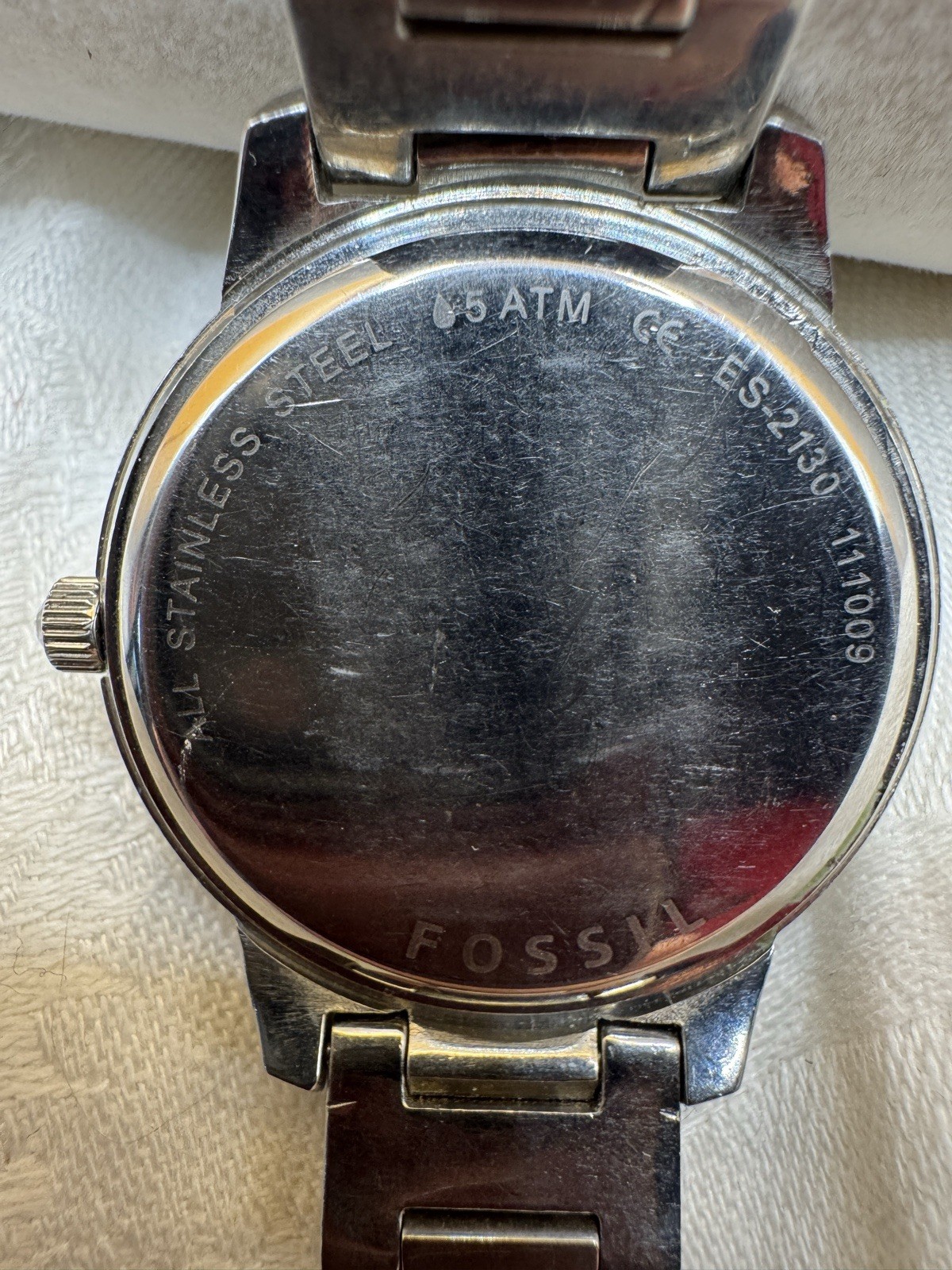 Fossil Jesse ES 2130 Watch New Battery Great Condition