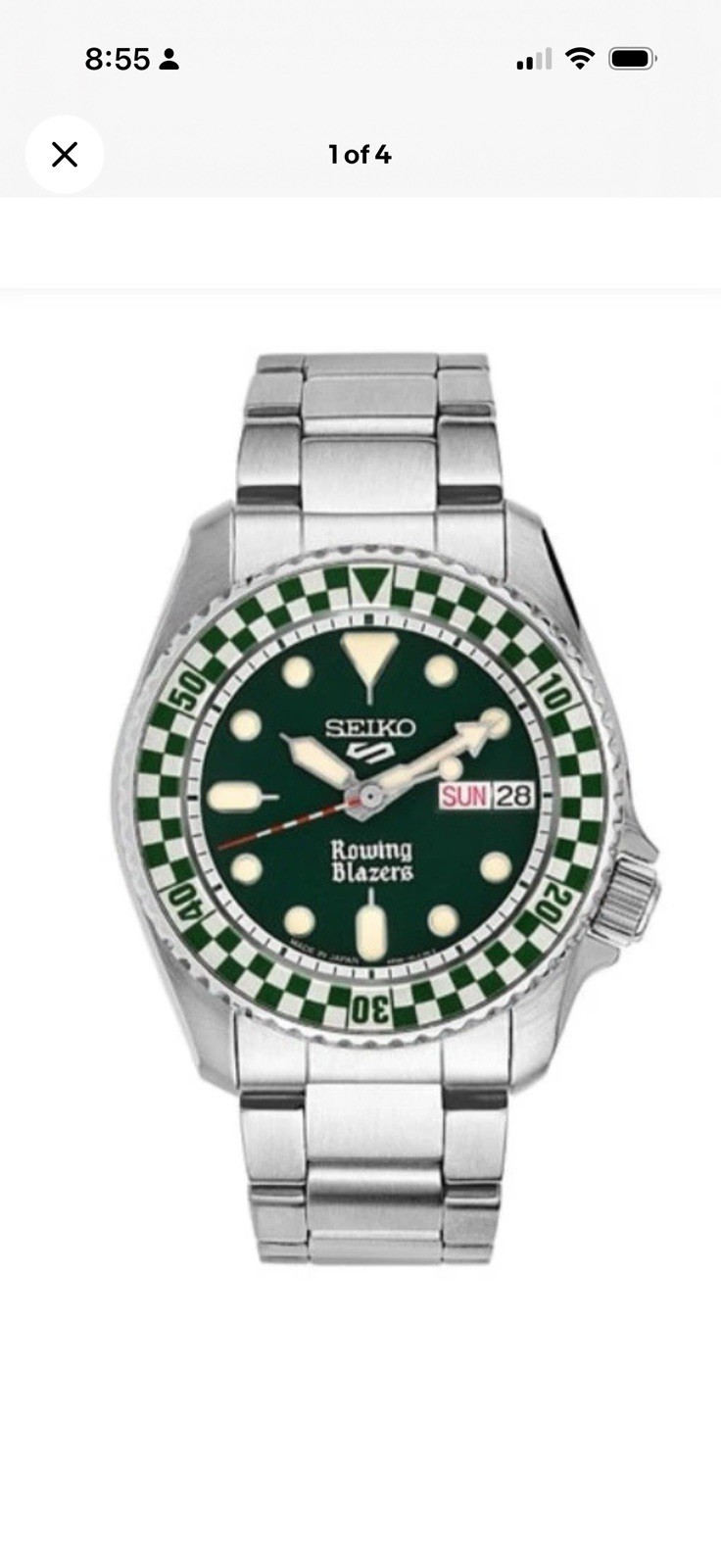 PRESALE Seiko 5 Sports x Rowing Blazers SRPM21 Limited Edition Racing Green