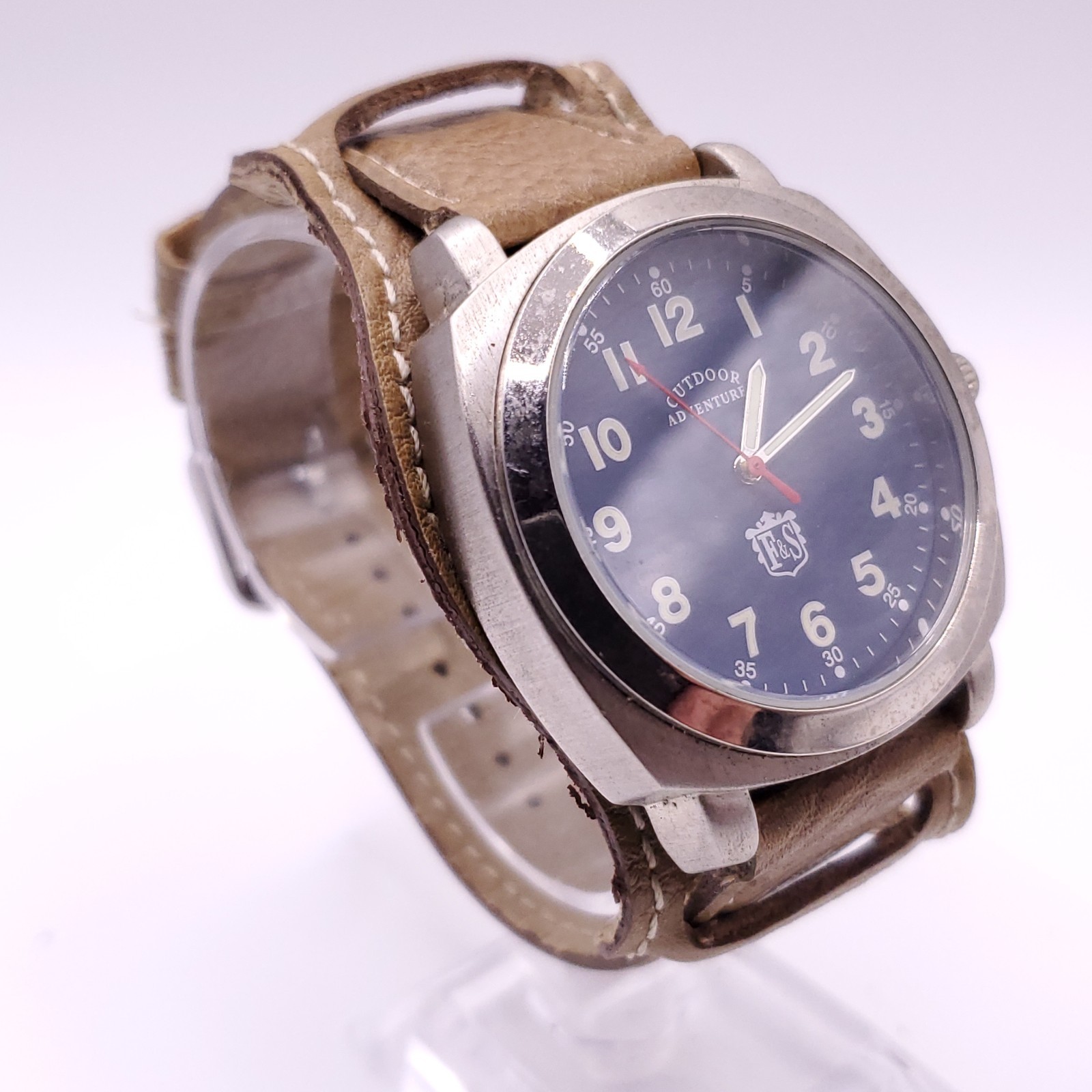 Field And Stream Outdoors Adventures Watch Men 40mm Blue Dial New Battery