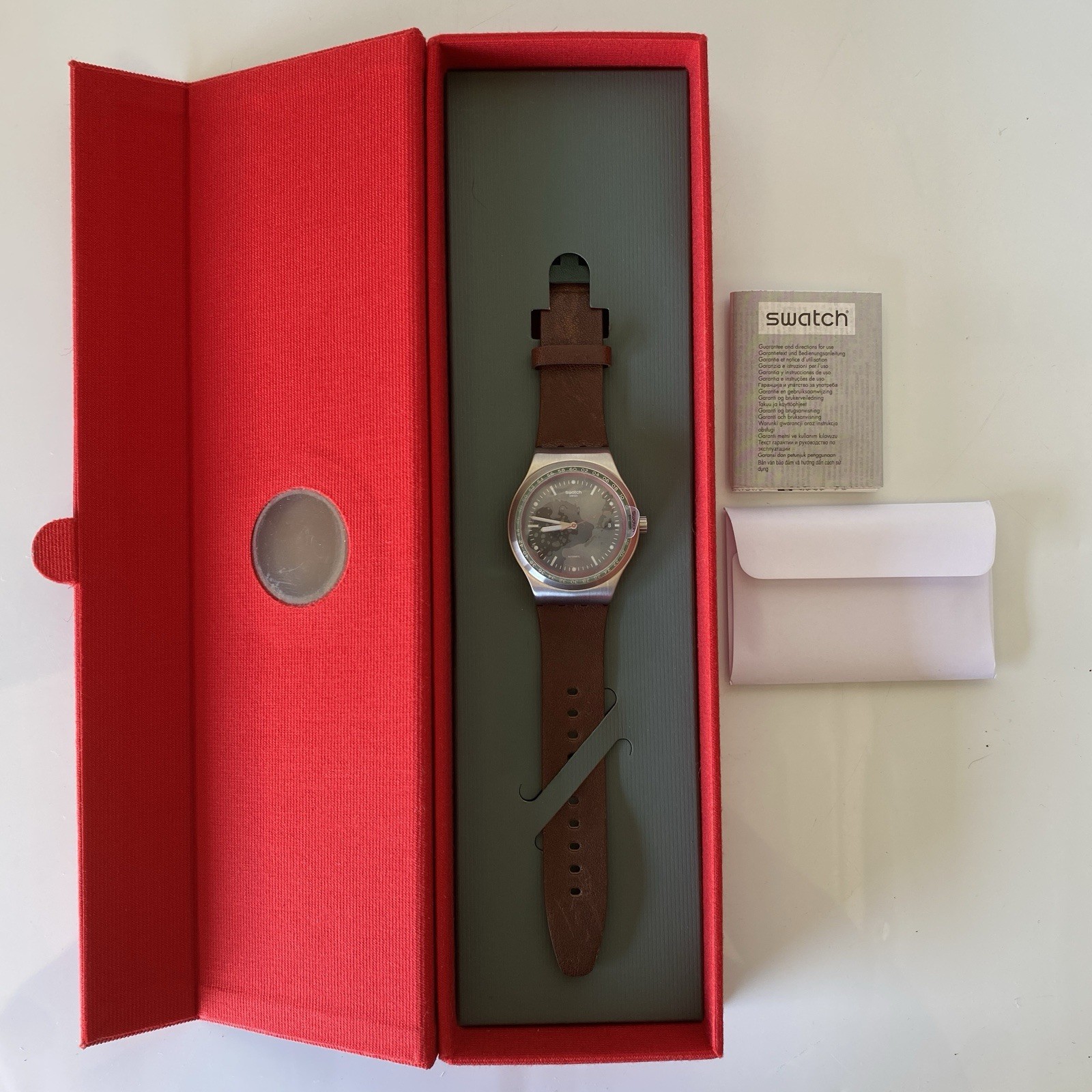 Swatch x Hackett London Sistem51 Irony Auto LE 548/1983 NIB SUTZ405S Box