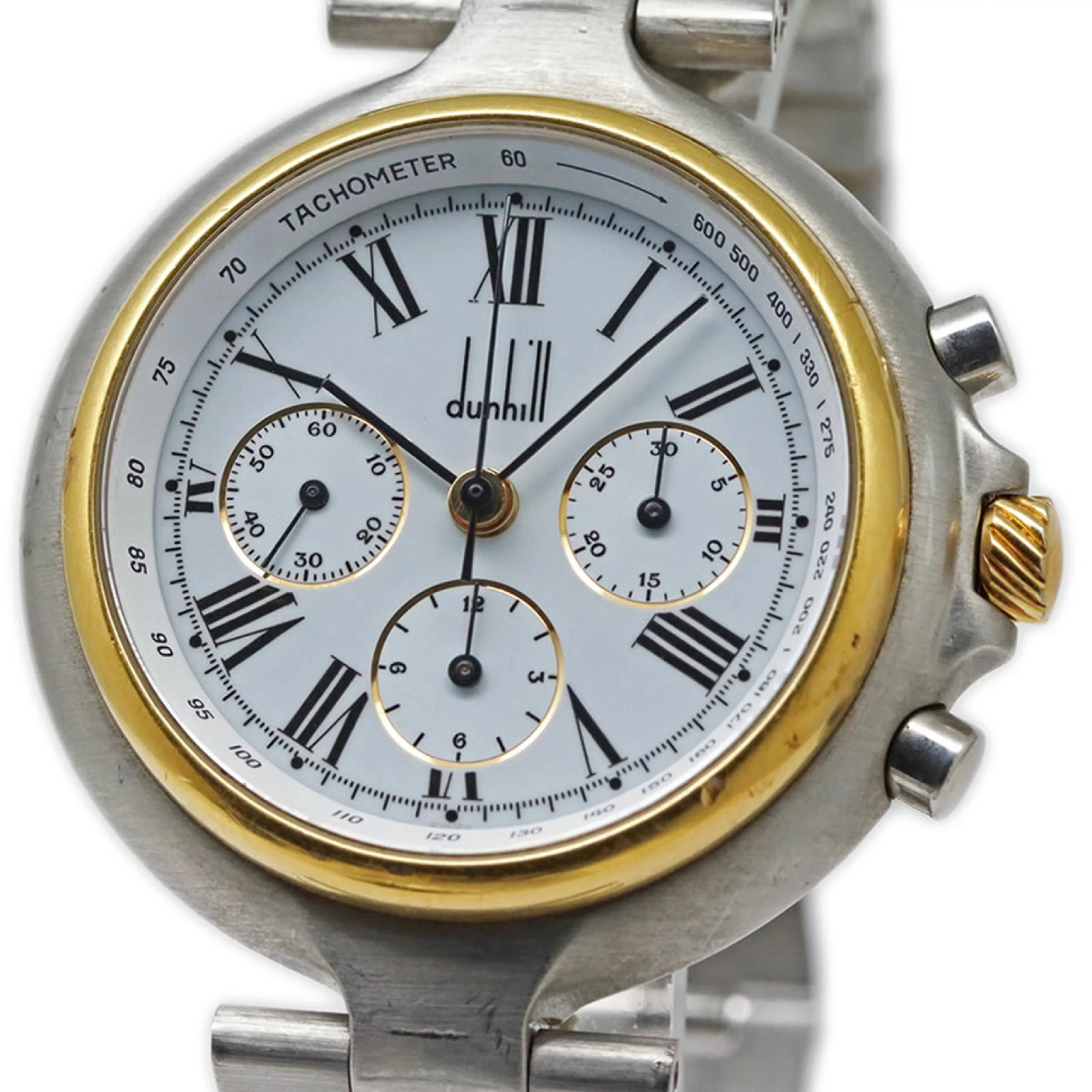 Dunhill Millennium Chronographs Lemania1873 LC28 White Dial 37mm Manual Men’s