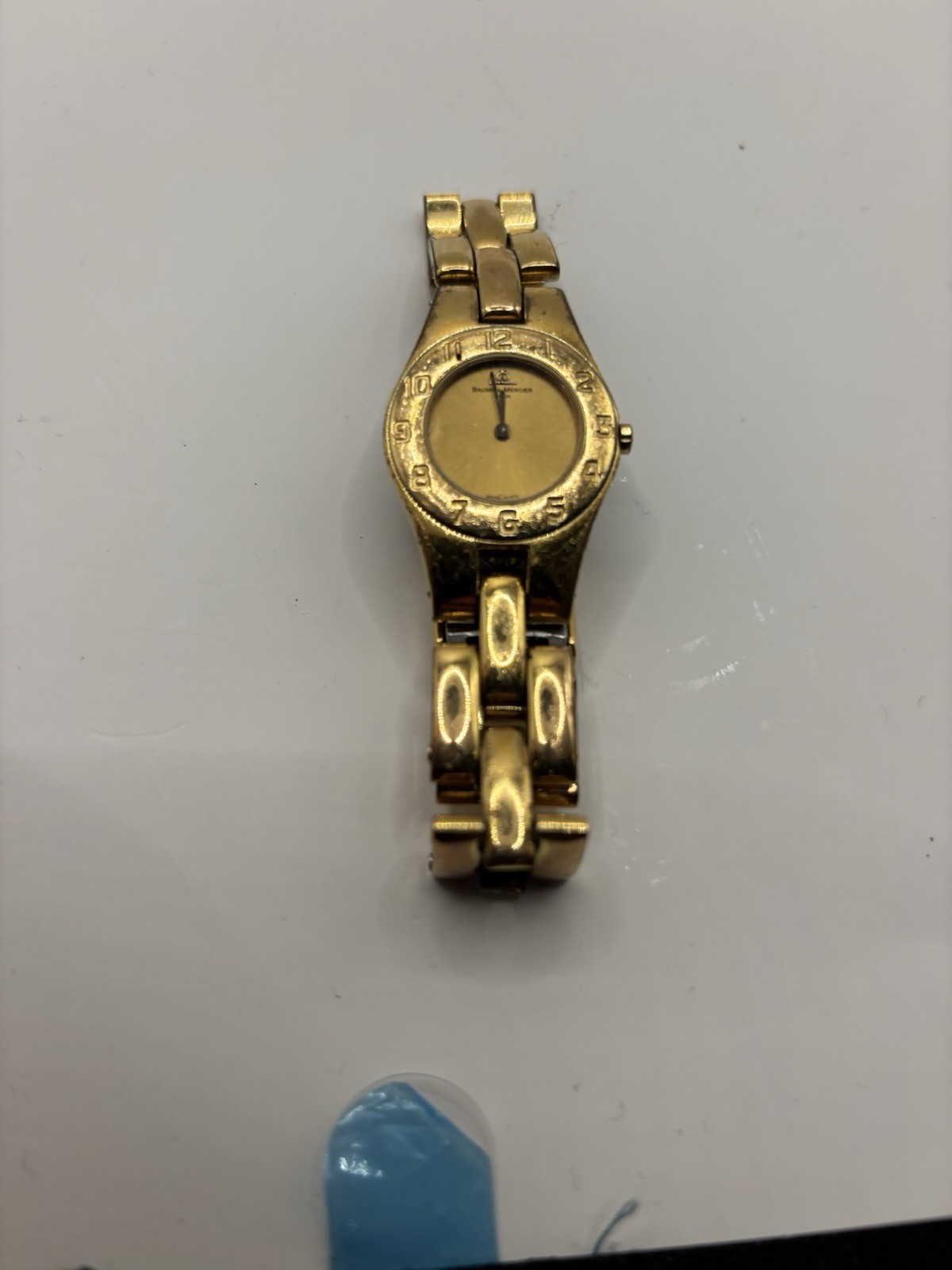 BAUME & MERCIER “Linea” GP Quartz Watch Used**NEEDS A BATTERY” FAIR CONDITION
