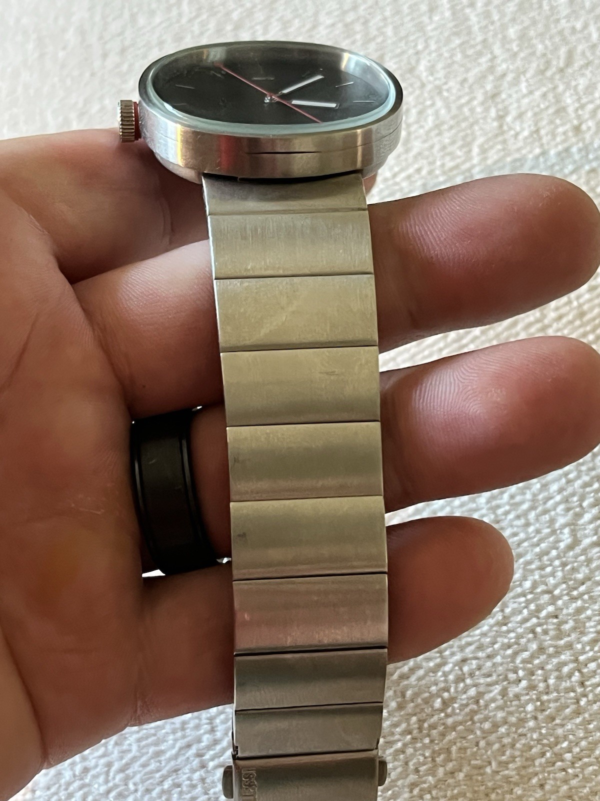 Alessi AL5007 Piero Lissoni Designer Quartz Watch Stainless Steel Original Italy