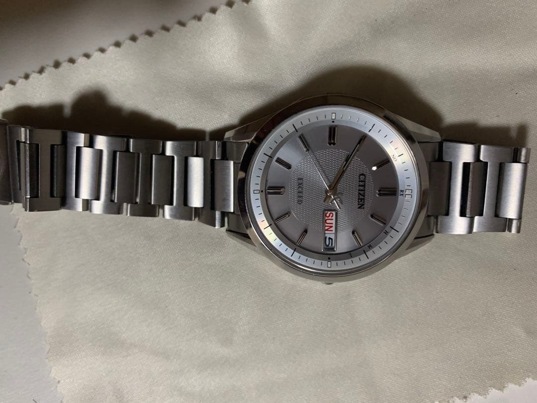 Citizen Exceed AT6030-60A Radio Solar Day Date Watch