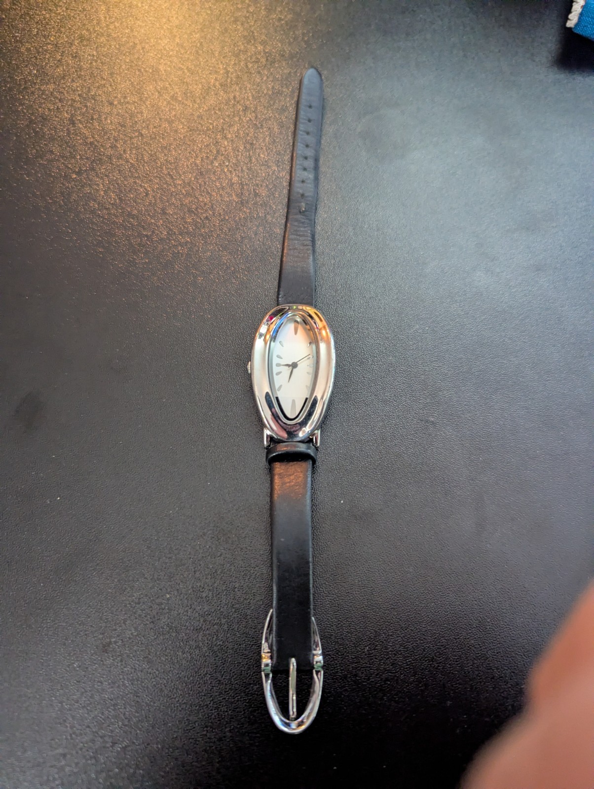 Black RLM Studio Robert Lee Morris Women’s Sterling Silver Quartz Watch