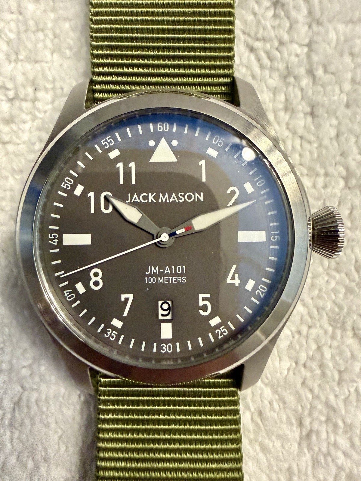 Jack Mason Pursuit Aviator | Grey Dial | Green NATO Band
