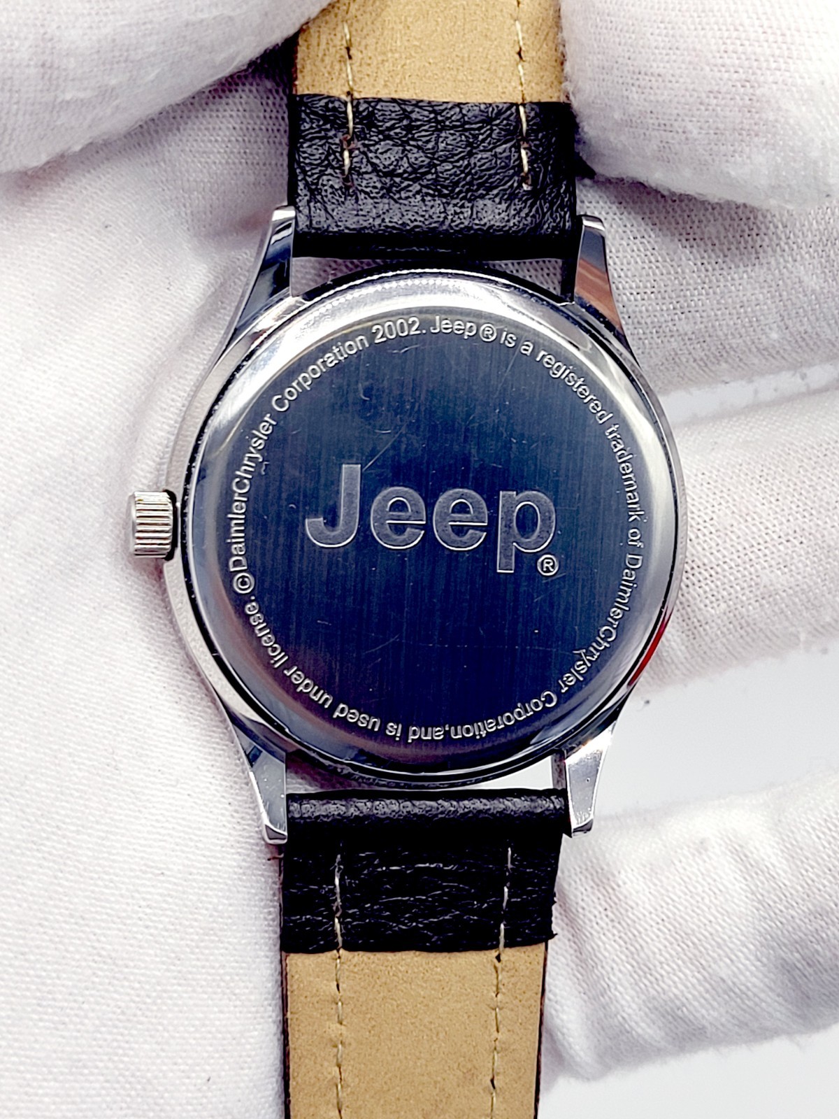 WORKS [N. MINT] 2002 JEEP® QUARTZ 38mm Vintage Unisex Watch Japan Made New Batt