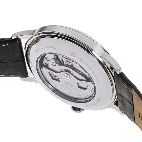 Orient RN-AG0007B Classic Bambino Semi Skeleton Automatic Leather Men’s Watch