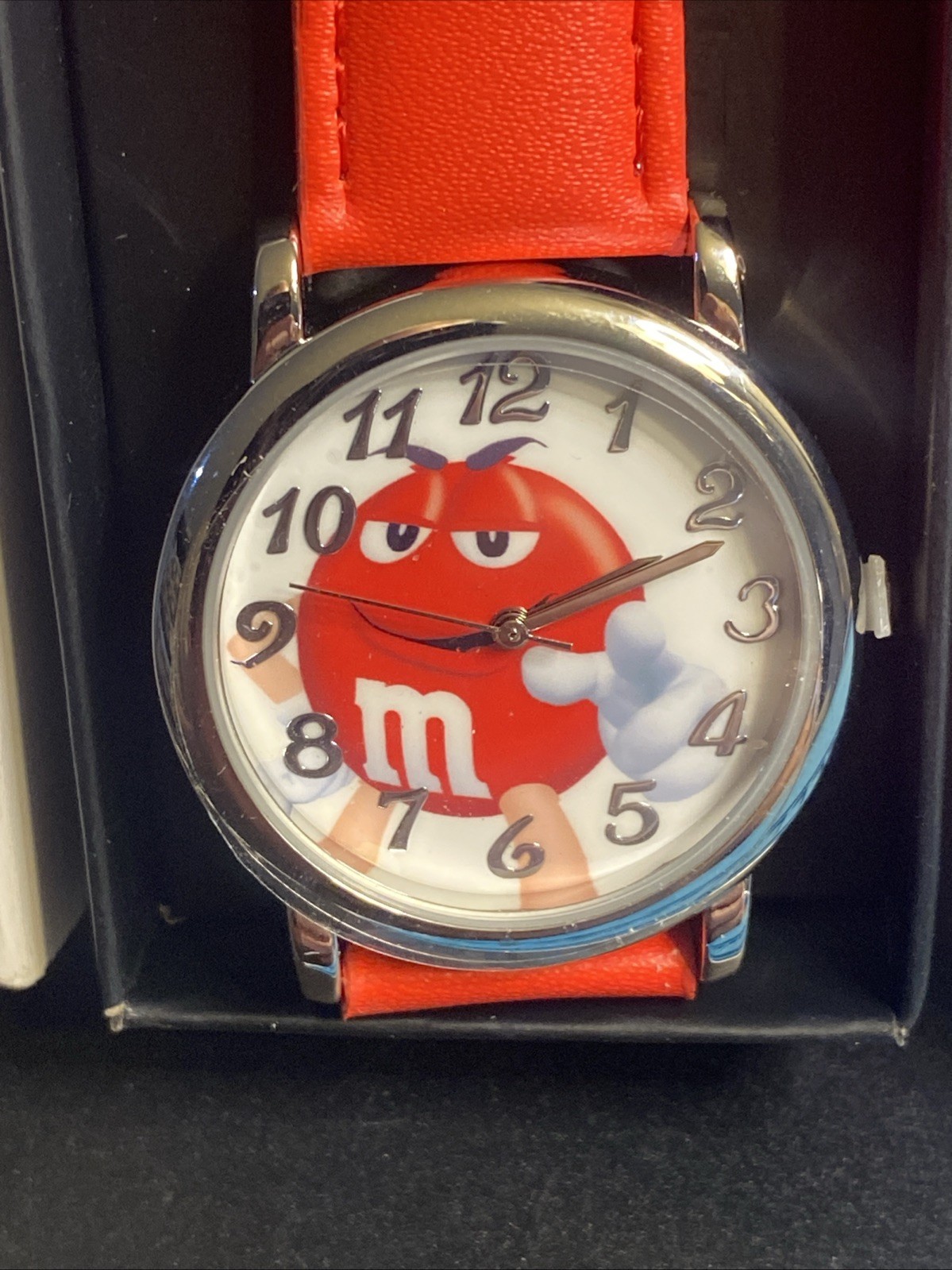 Avon 2016 Red M&M Watch New Never Used New Battery Unisex