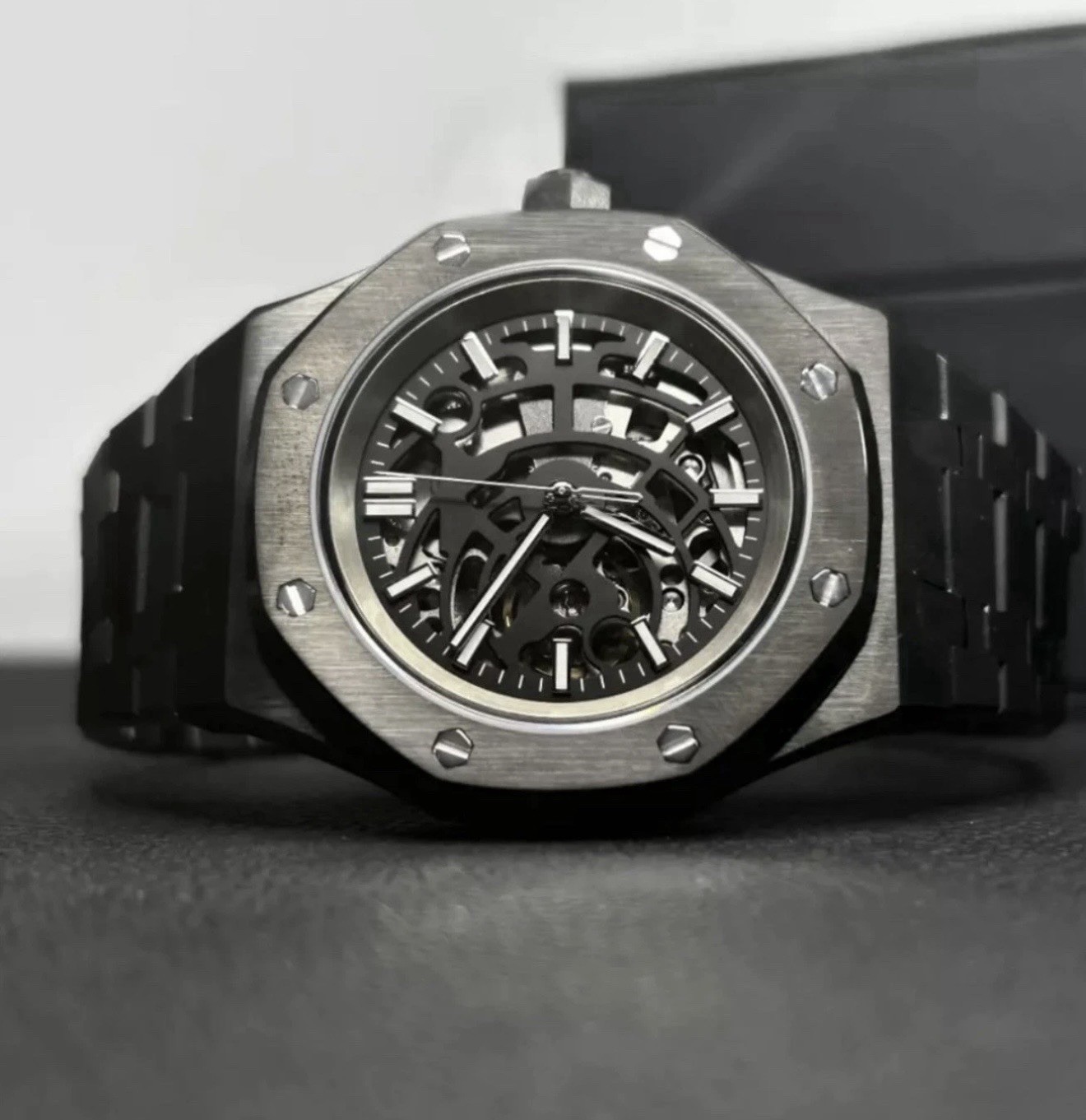 Custom 41mm BK “RO” Style Skeleton Mod w/ NH70 Automatic