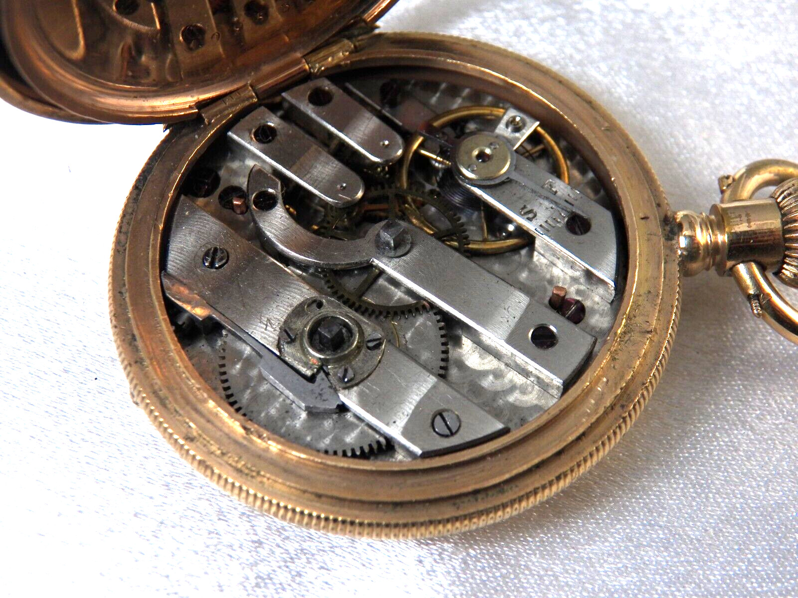 Antique Pocket Watch Hunting Case GF 10S Key Set Key Wind Gorgeous!