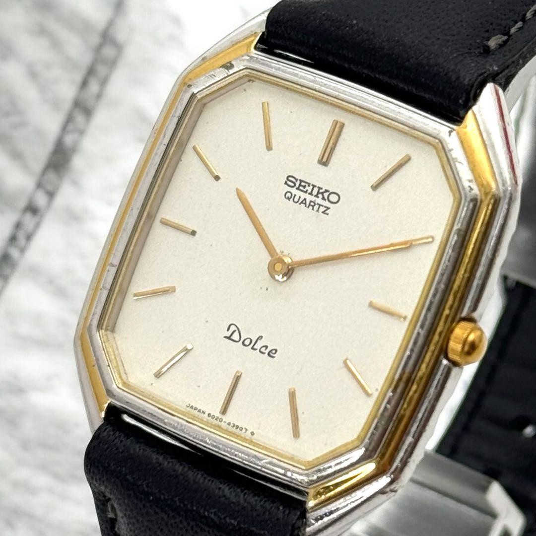 NEW battery Seiko Dolce 6020-5930 Quartz Watch JDM 1970s Rare Vintage