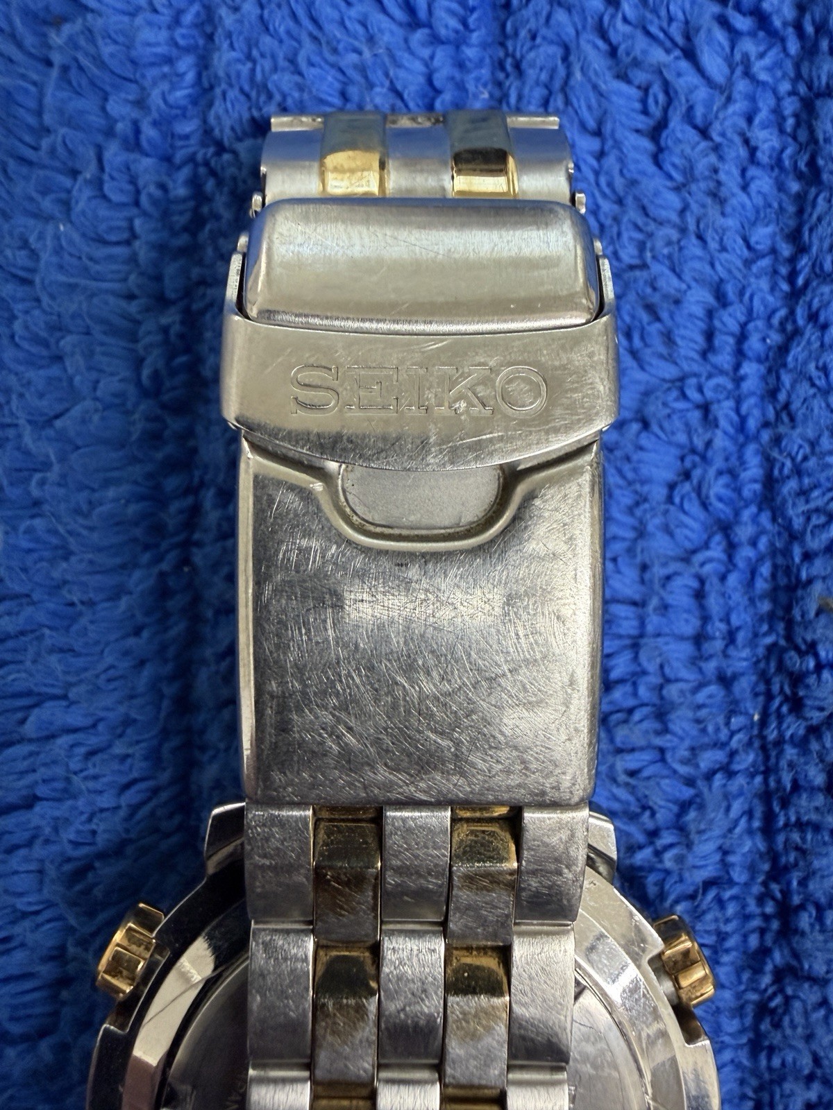 45MM Seiko Sky World Timer PROFESSIONAL 100M Quartz Watch H023-00G0 RARE MODEL