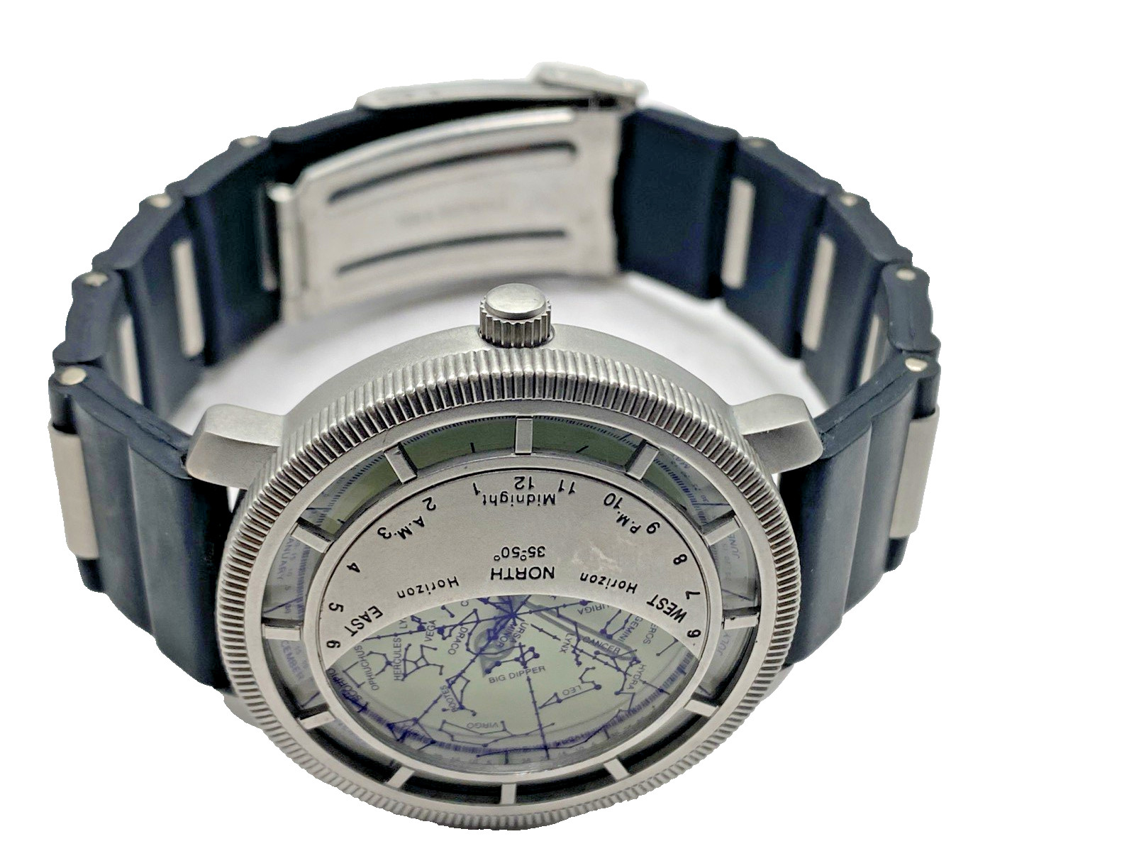 Planisphere 43mm Wristwatch with Star Map Constellation Night sky NASA Astronomy