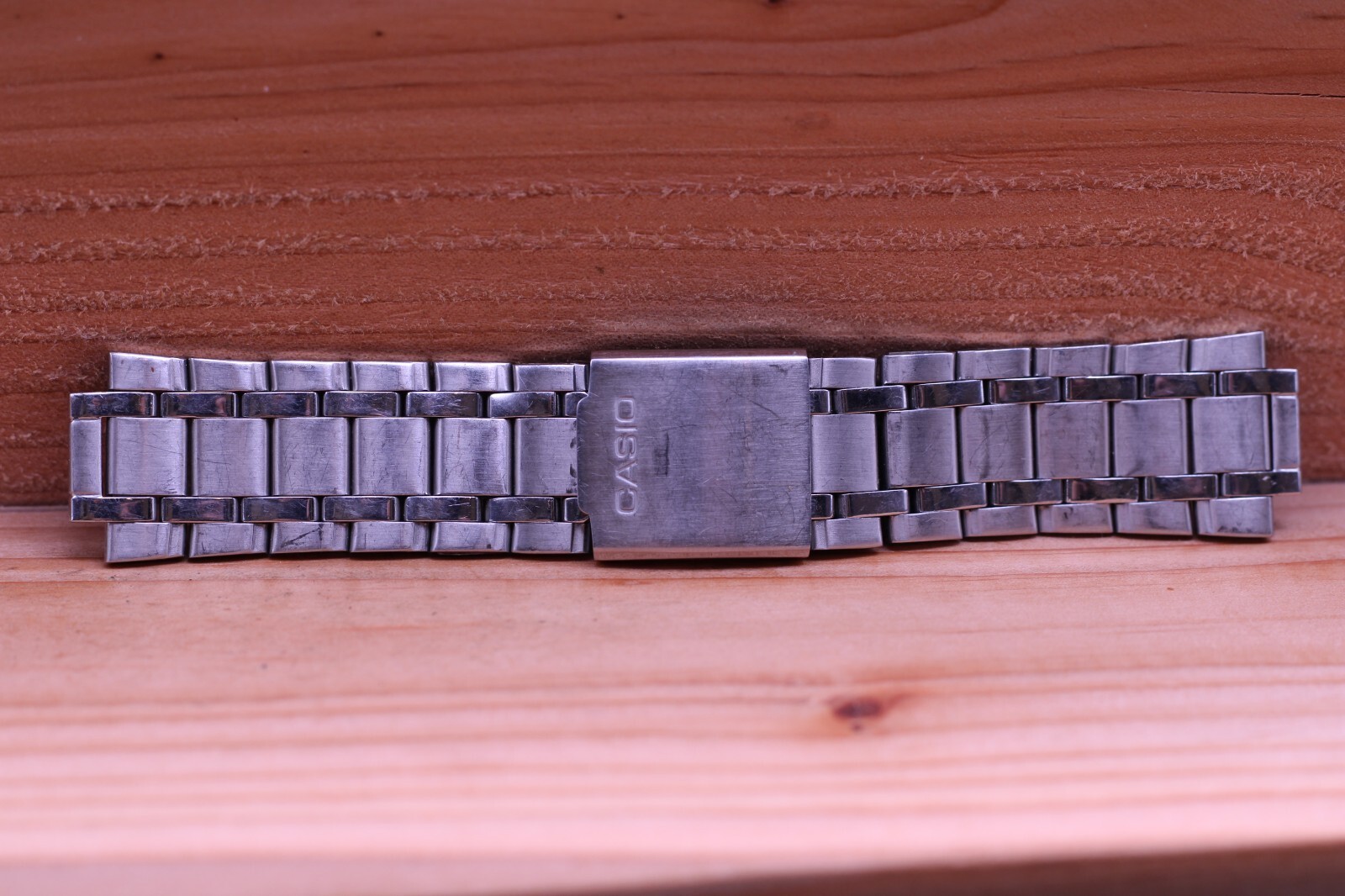 CASIO MEN’S STAINLESS STEEL WRIST WATCH BRACELET 133mm LONG 13.2mm LUG END (HG)