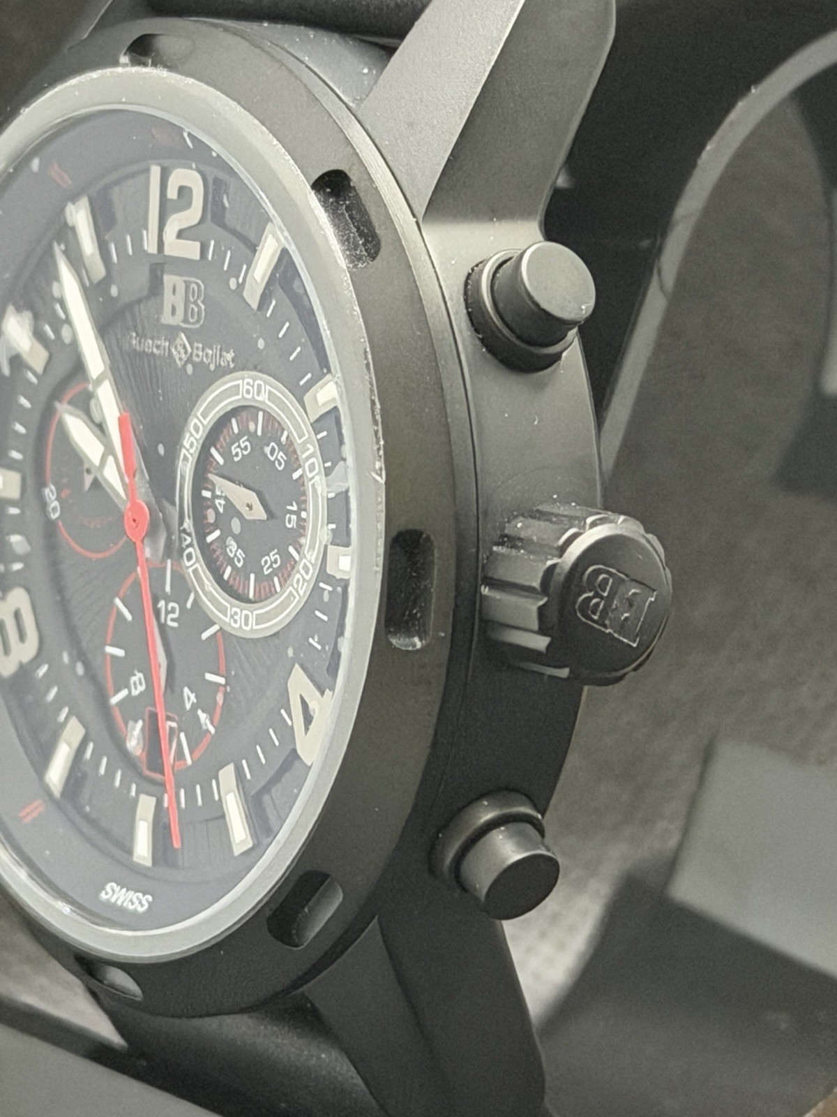 Buech & Boilat Baracchi 949517 Chronograph 46mm Swiss Ronda 5030.D NIB
