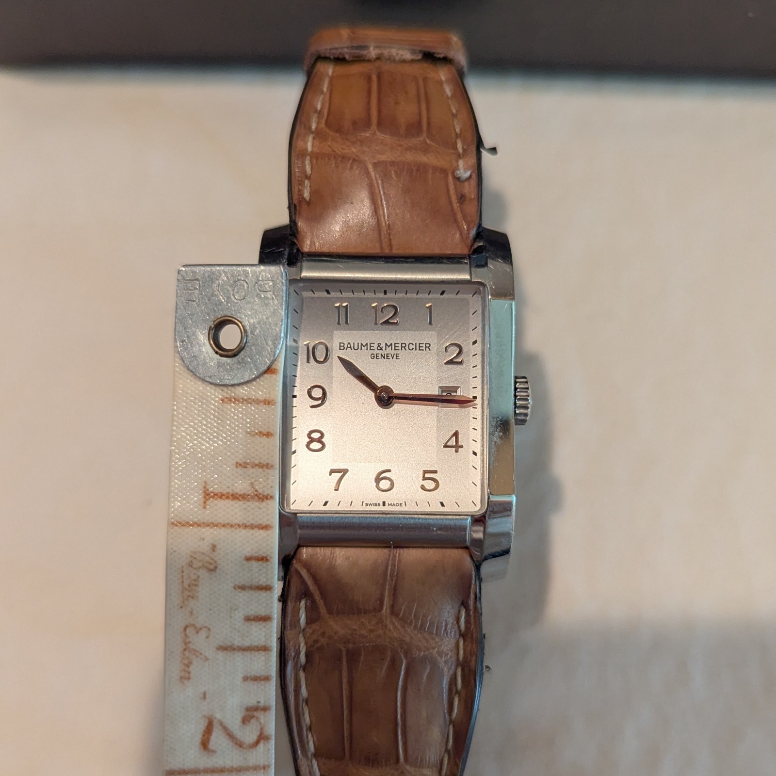Baume & Mercier Hampton Automatic Swiss Made Date Brown Dial Leather Strap