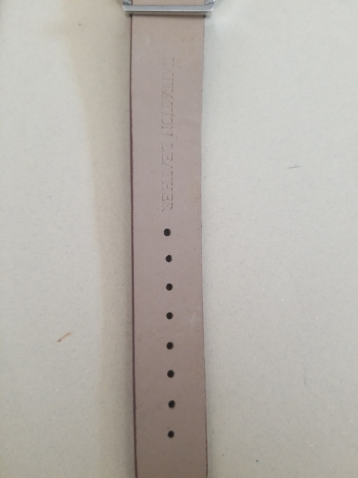 Analog Watch Brown Alligator Print Leather Band Stainless Steel Back