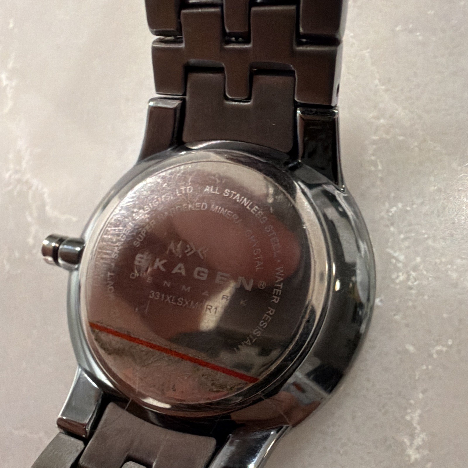 Skagen Denmark Multifunction Quartz 30M Black/Gray Dial 39mm SS Bracelet Box