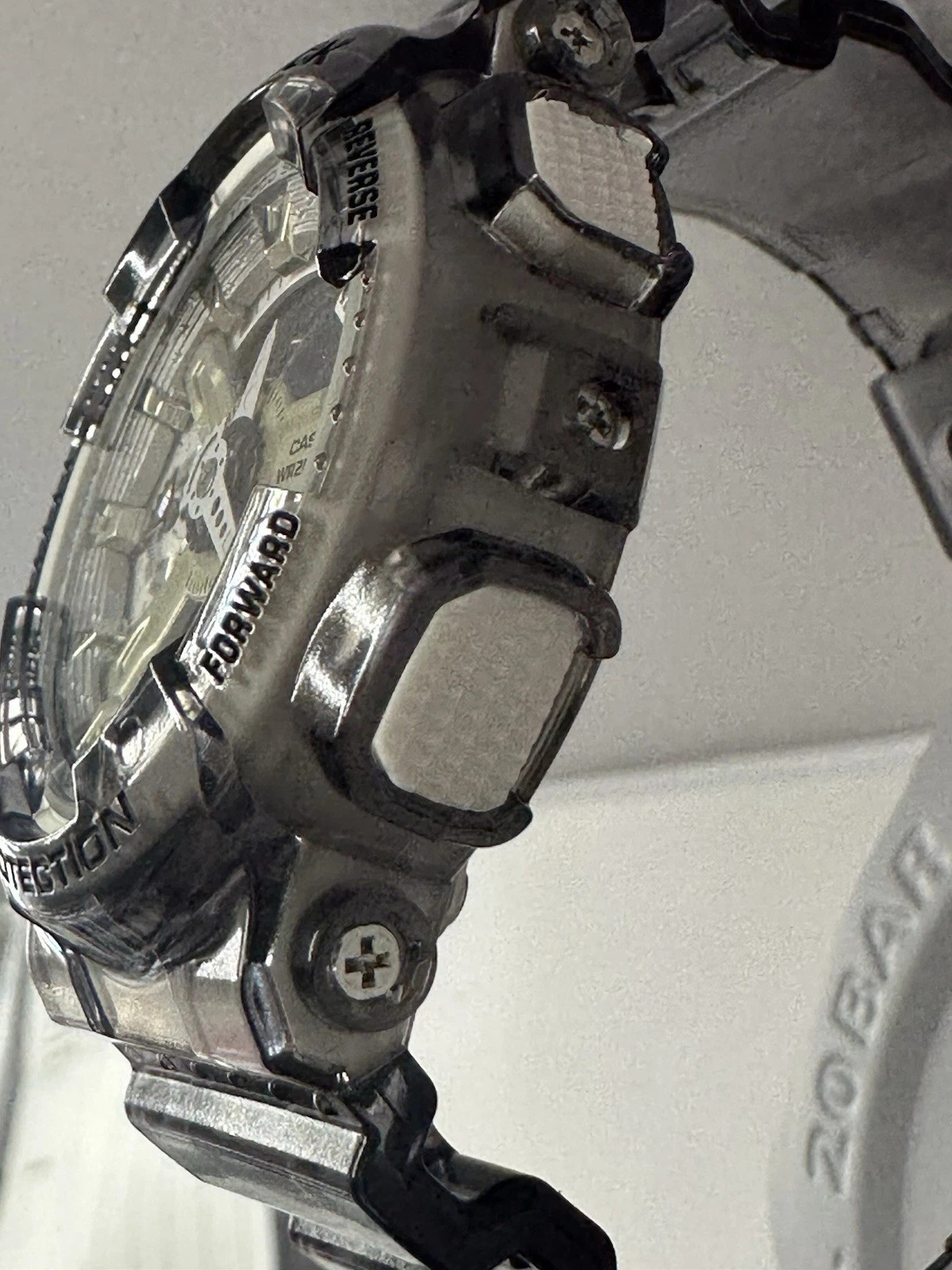 Casio G-Shock GMA-S110GS-8A Transparent Gray Resin Band Men’s Watch