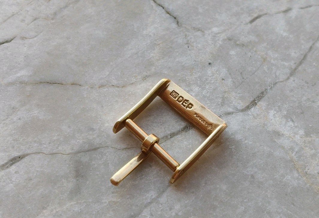 40s LONGINES ORIGINAL GOLD PLATED WATCH STRAP BUCKLE BUCKBIA WATCHES 14mm