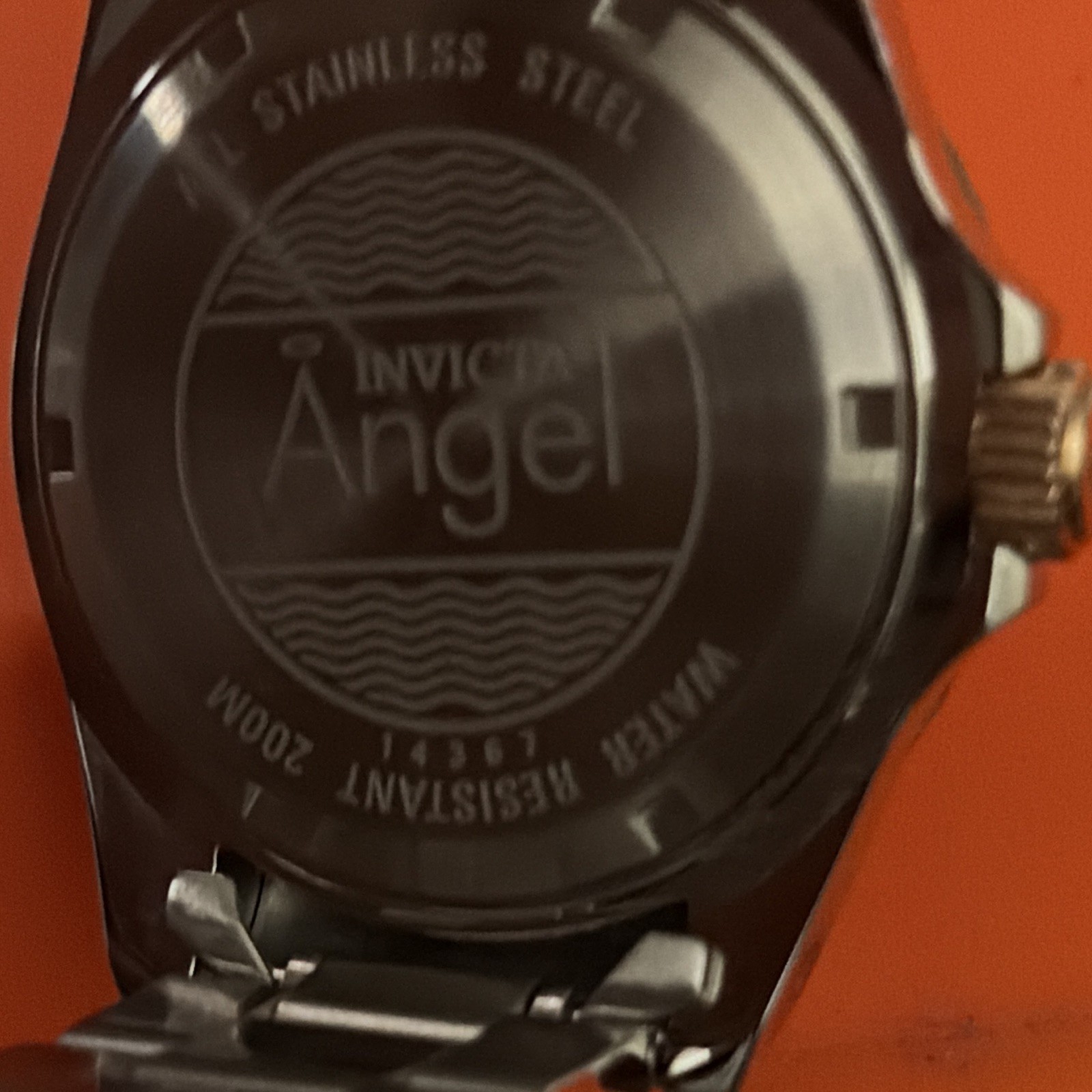 Invicta Angel Quartz Date Two-Tone Steel MOP Dial 38mm WR 200m Box Manual