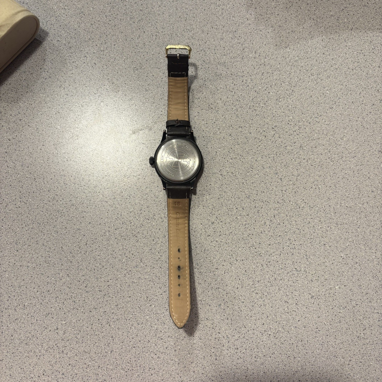 Timex Expedition Scout 40mm Dark Brown Leather Strap Men’s Needs Battery