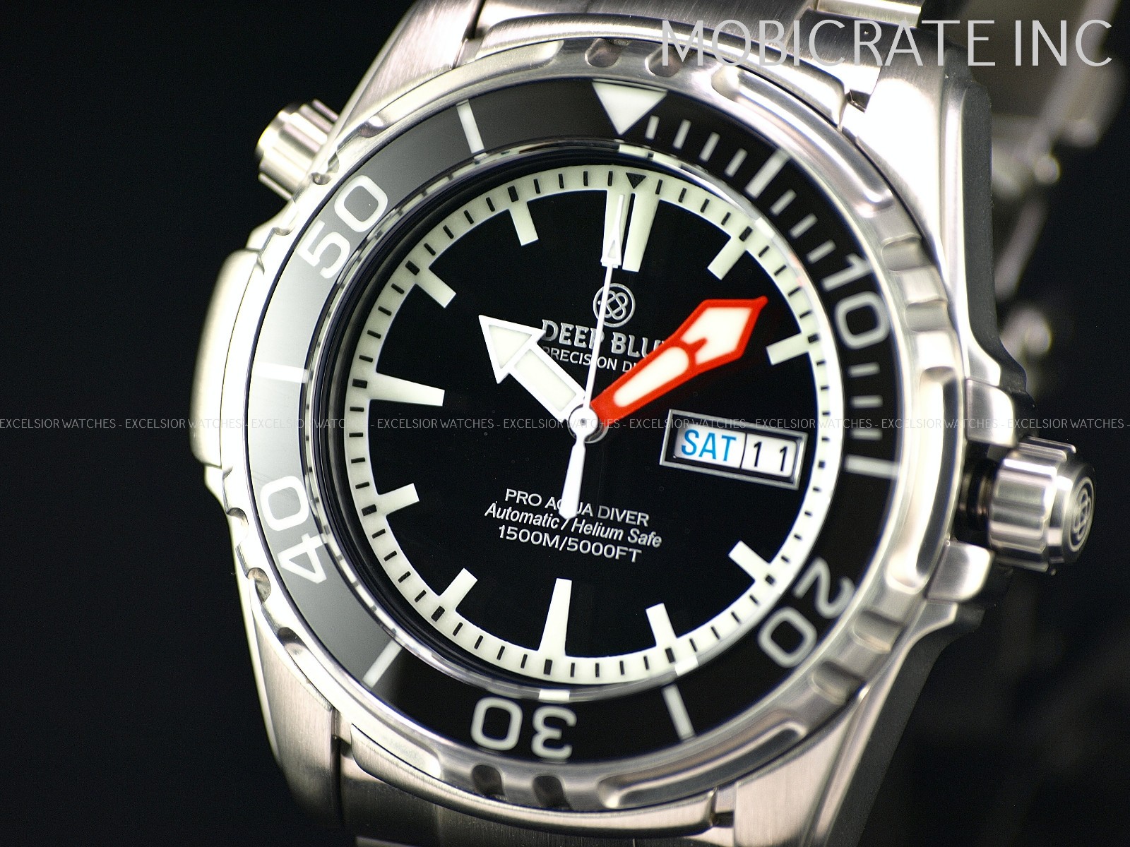 Rare Deep Blue Pro Aqua Men’s 45mm Automatic NH36 Sapphire Bezel & Crystal Watch