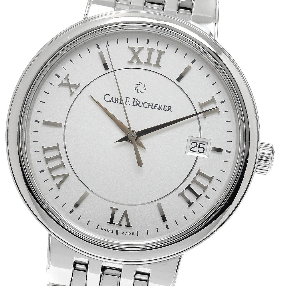 Adamabi 10314.08 Silver Automatic SS Carl Bucherer Adamavi Date Men’s Watch