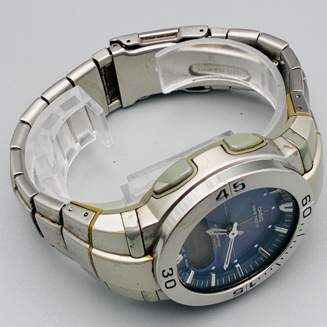 [Working Condition] Casio Wave Ceptor WVA-310Q Radio-Controlled Solar Watch, Blu